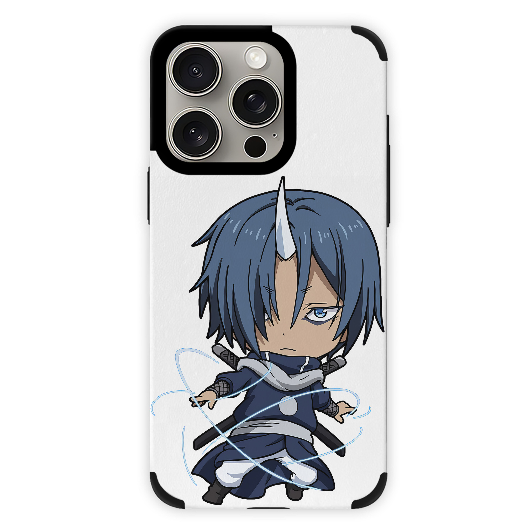 （画像用） 転スラ Regarding Reincarnated to Slime 【iPhone15ProMax対応】 PUレザー スマホケース 耐衝撃＆黄変防止