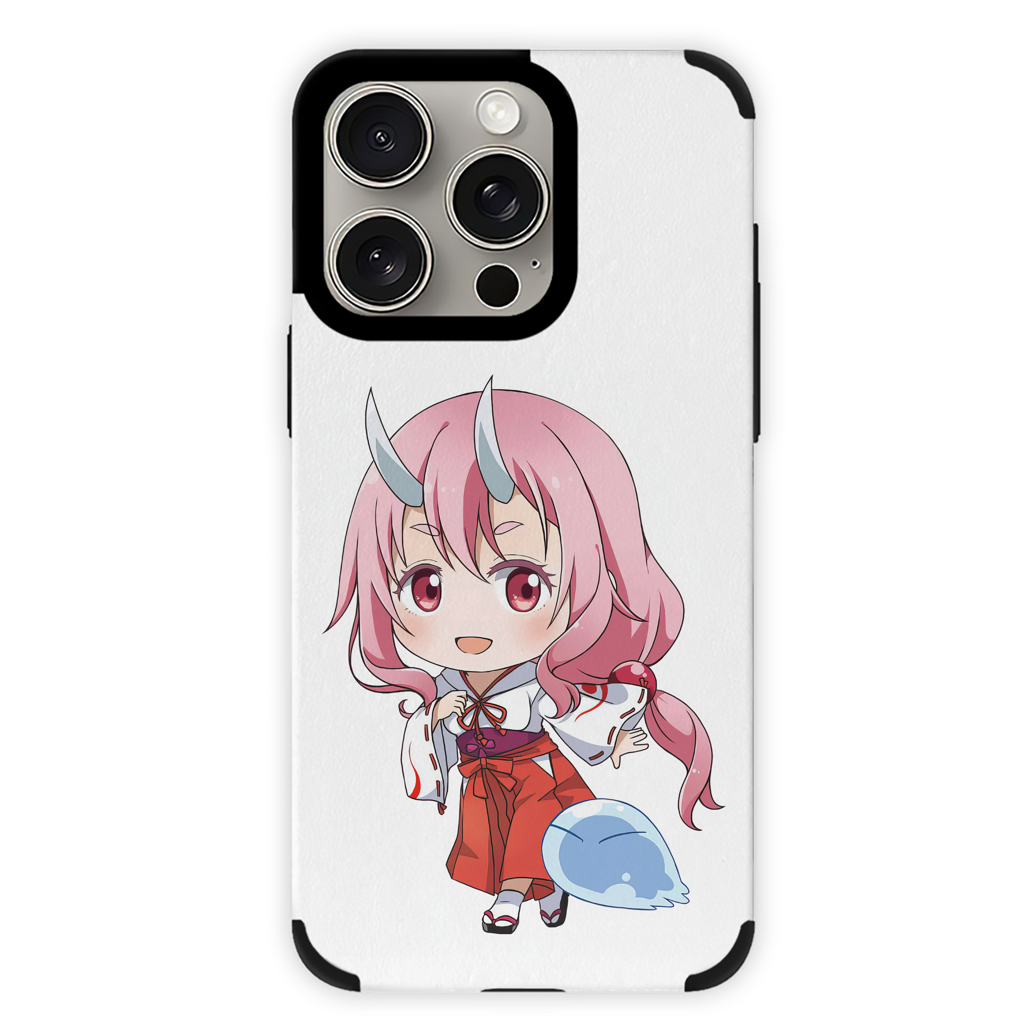 （画像用） 転スラ Regarding Reincarnated to Slime 【iPhone15ProMax対応】 PUレザー スマホケース 耐衝撃＆黄変防止