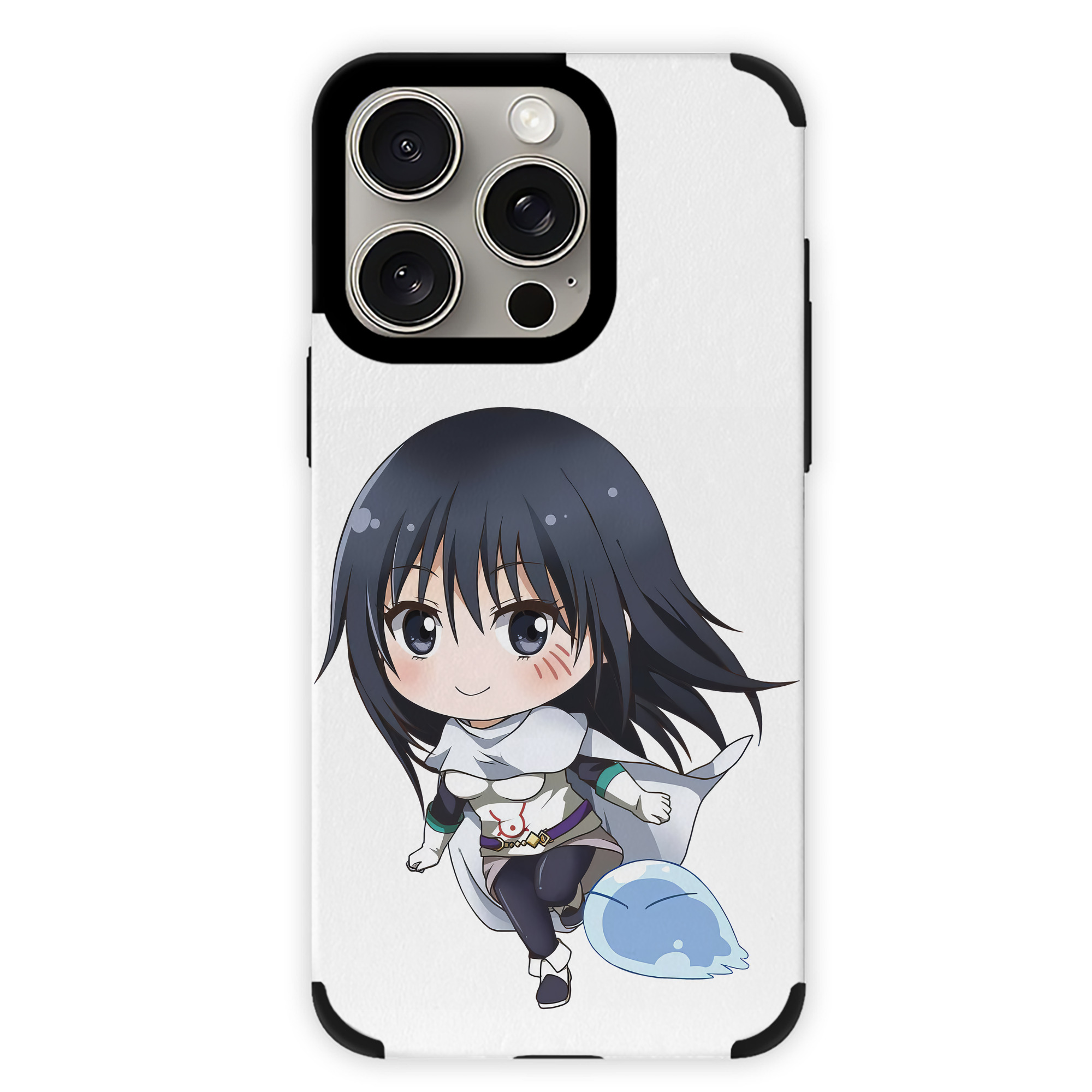 （画像用） 転スラ Regarding Reincarnated to Slime 【iPhone15ProMax対応】 PUレザー スマホケース 耐衝撃＆黄変防止