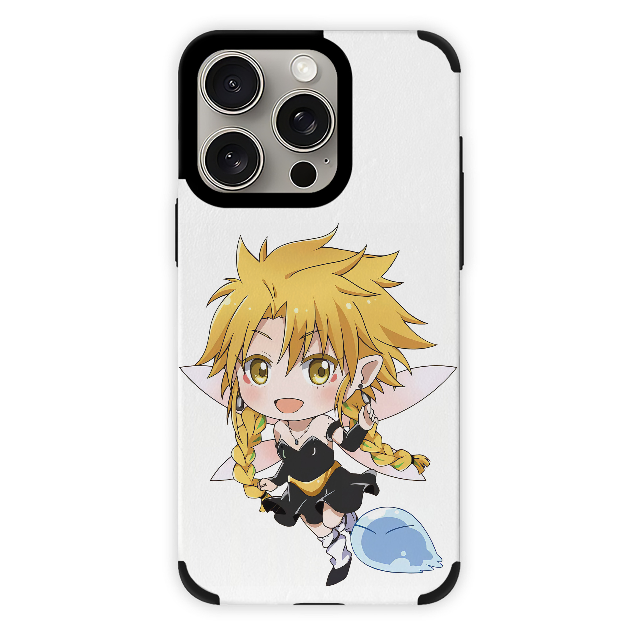 （画像用） 転スラ Regarding Reincarnated to Slime 【iPhone15ProMax対応】 PUレザー スマホケース 耐衝撃＆黄変防止
