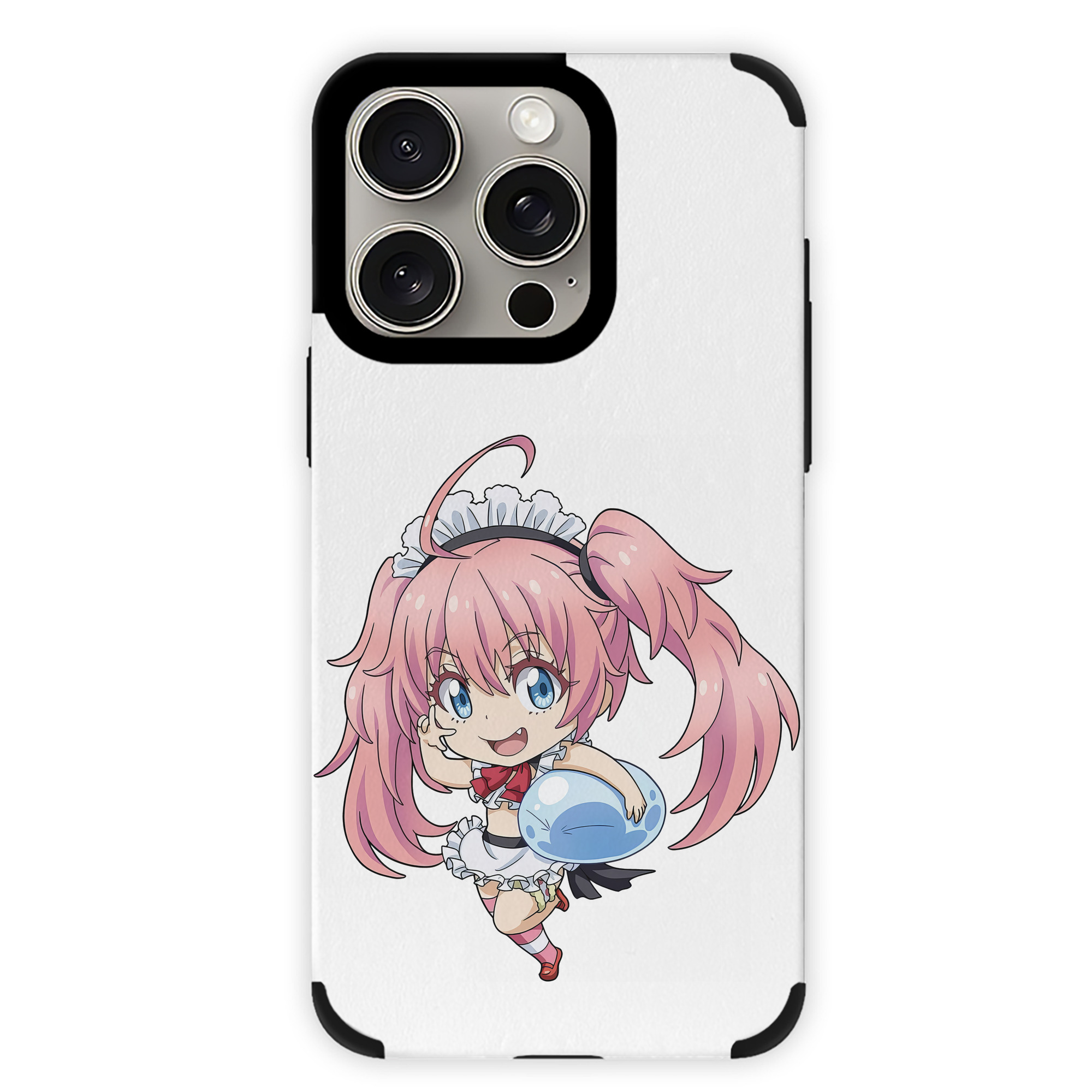 （画像用） 転スラ Regarding Reincarnated to Slime 【iPhone15ProMax対応】 PUレザー スマホケース 耐衝撃＆黄変防止