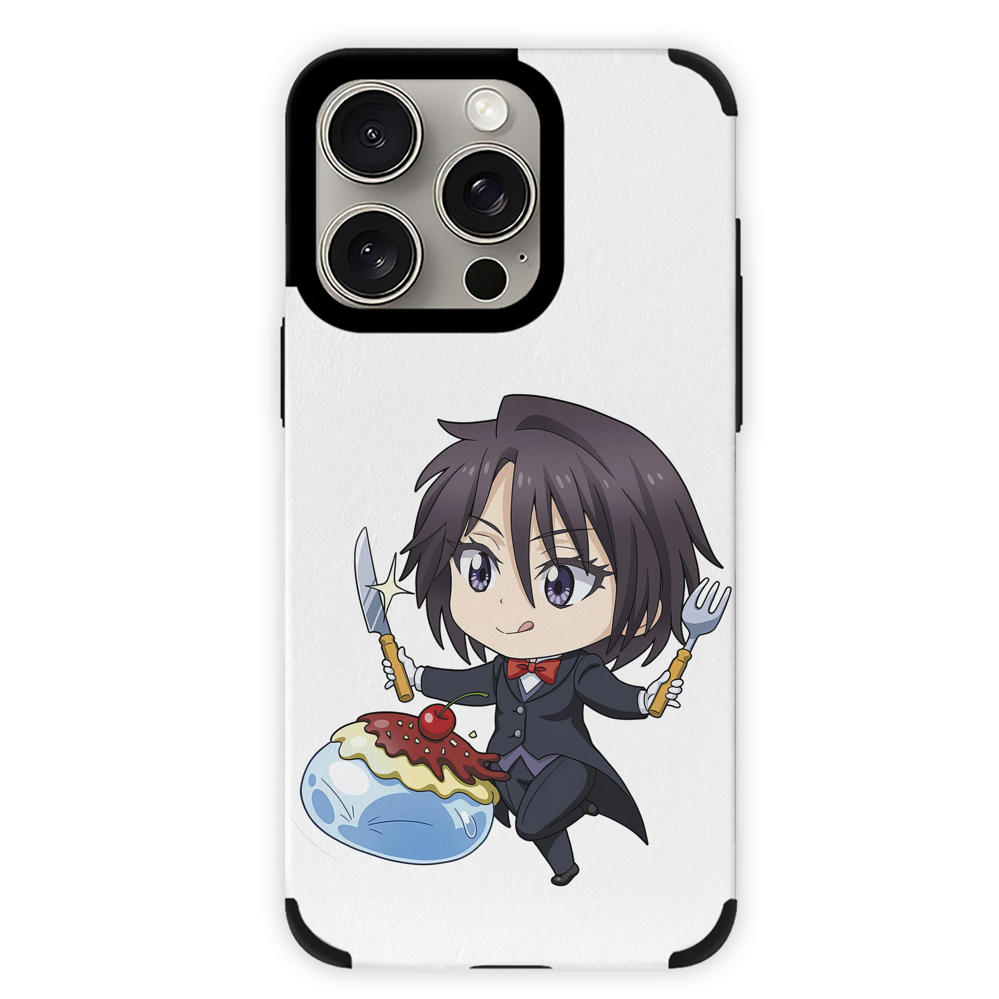 （画像用） 転スラ Regarding Reincarnated to Slime 【iPhone15ProMax対応】 PUレザー スマホケース 耐衝撃＆黄変防止