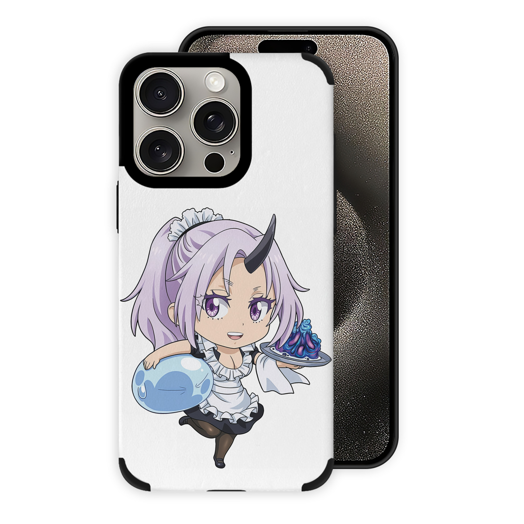（画像用） 転スラ Regarding Reincarnated to Slime 【iPhone15ProMax対応】 PUレザー スマホケース 耐衝撃＆黄変防止