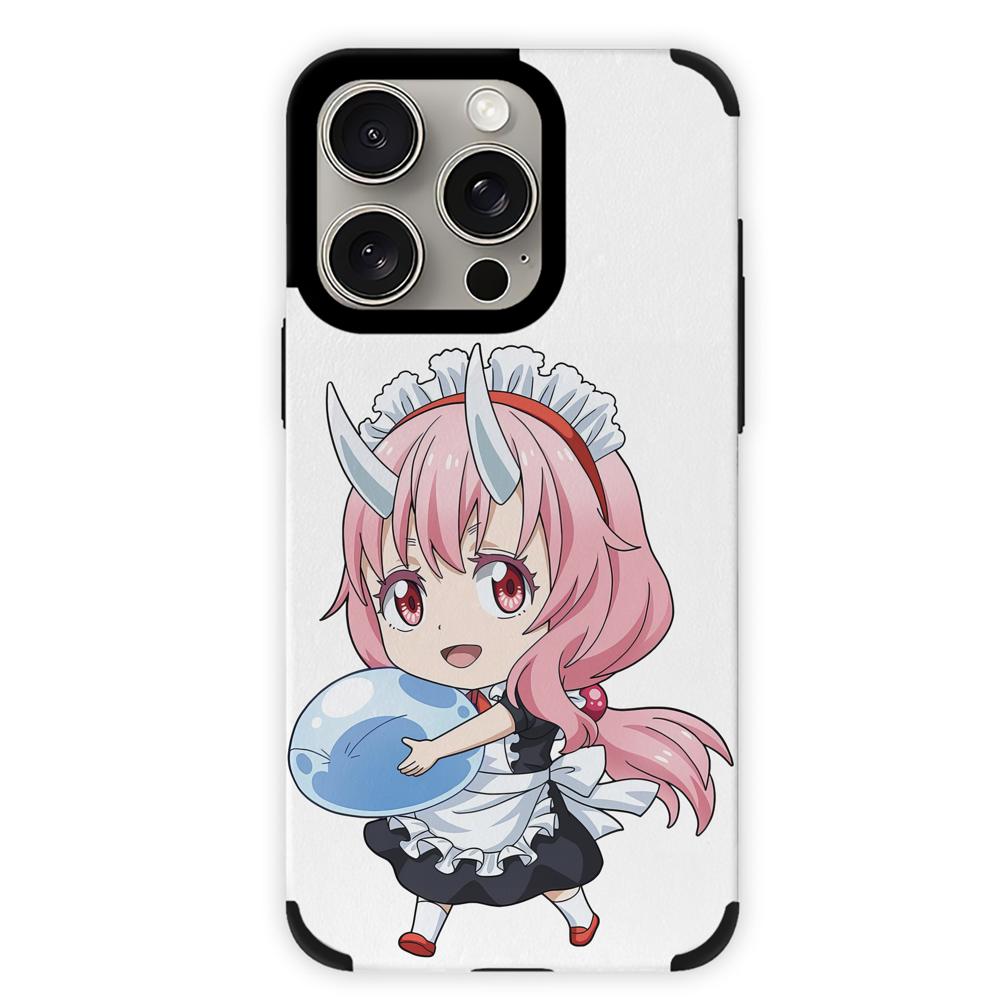 （画像用） 転スラ Regarding Reincarnated to Slime 【iPhone15ProMax対応】 PUレザー スマホケース 耐衝撃＆黄変防止