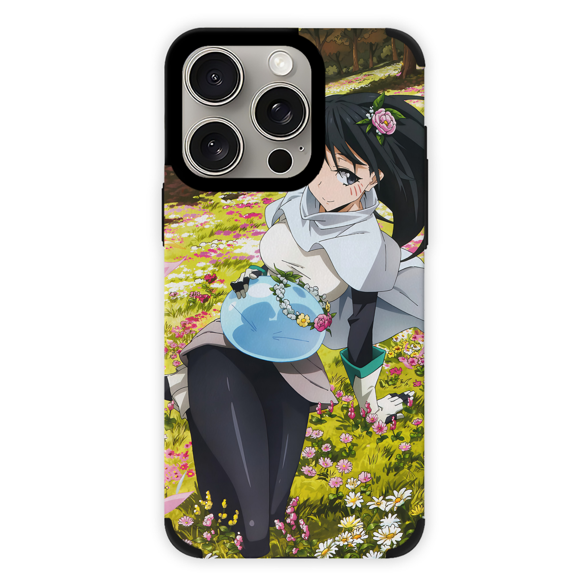 （画像用） 転スラ Regarding Reincarnated to Slime 【iPhone15ProMax対応】 PUレザー スマホケース 耐衝撃＆黄変防止