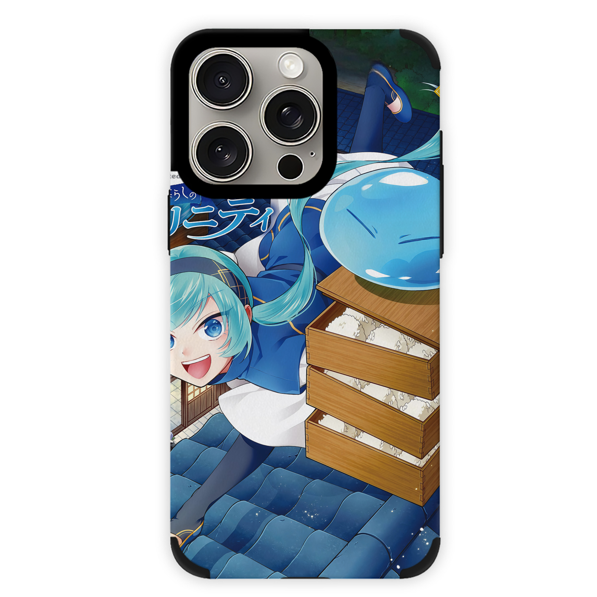 （画像用） 転スラ Regarding Reincarnated to Slime 【iPhone15ProMax対応】 PUレザー スマホケース 耐衝撃＆黄変防止