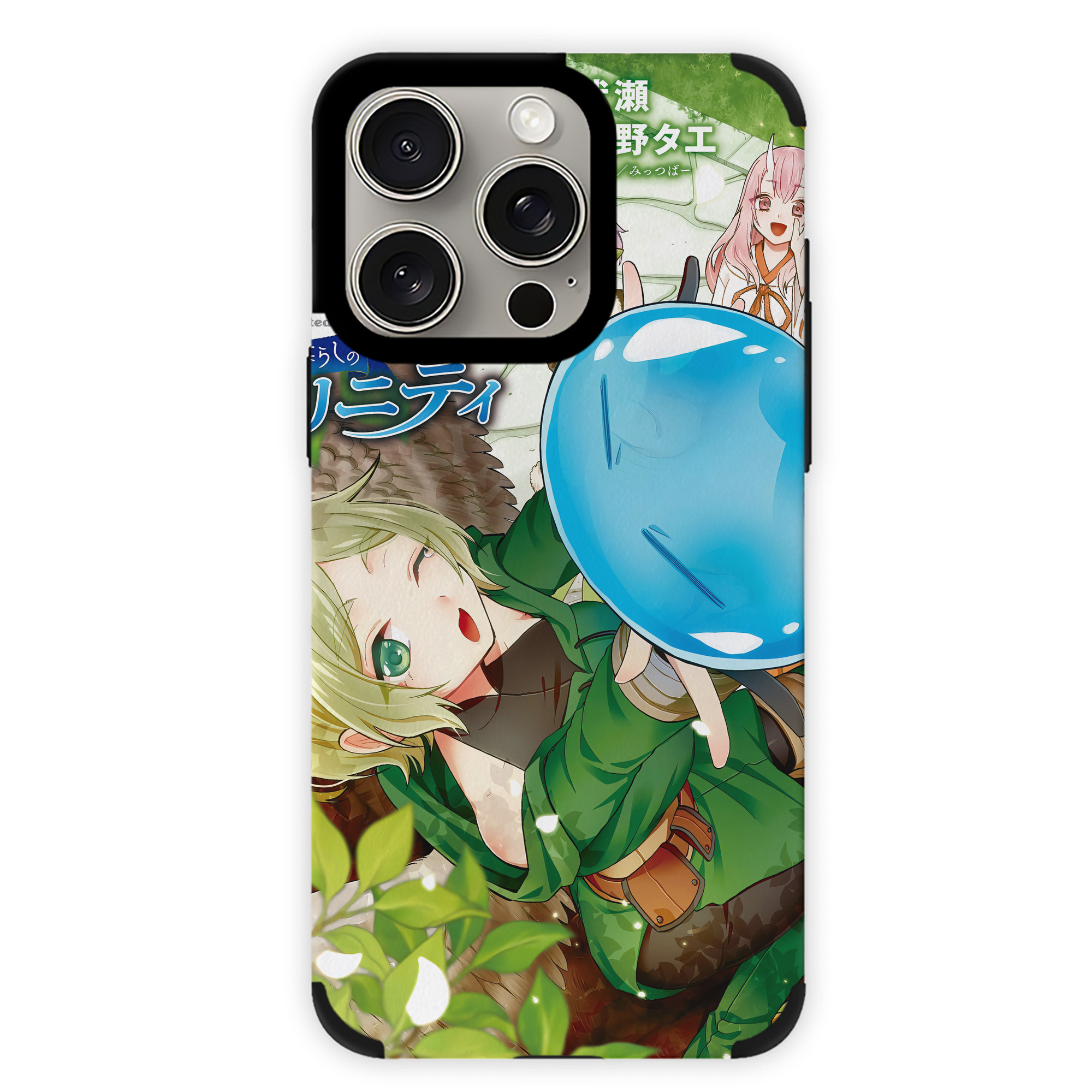 （画像用） 転スラ Regarding Reincarnated to Slime 【iPhone15ProMax対応】 PUレザー スマホケース 耐衝撃＆黄変防止