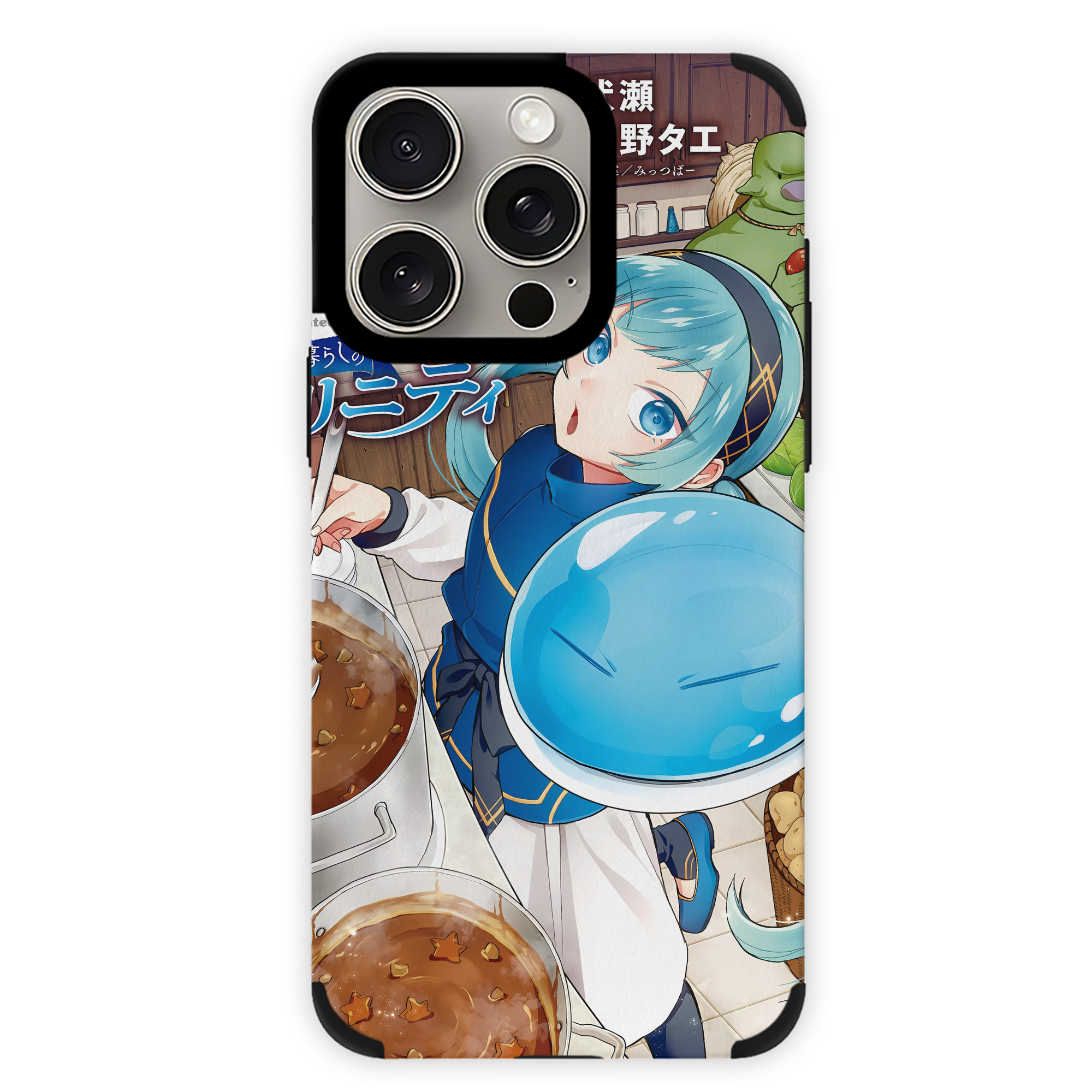 （画像用） 転スラ Regarding Reincarnated to Slime 【iPhone15ProMax対応】 PUレザー スマホケース 耐衝撃＆黄変防止