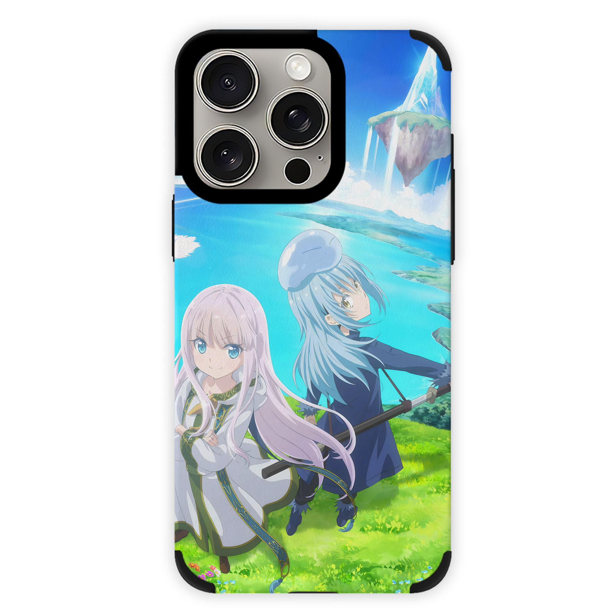 （画像用） 転スラ Regarding Reincarnated to Slime 【iPhone15ProMax対応】 PUレザー スマホケース 耐衝撃＆黄変防止