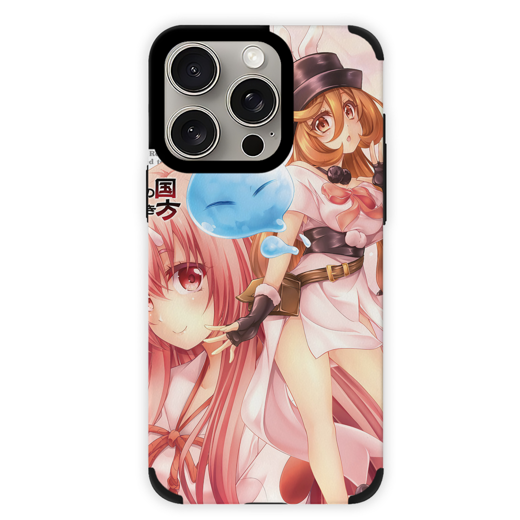 （画像用） 転スラ Regarding Reincarnated to Slime 【iPhone15ProMax対応】 PUレザー スマホケース 耐衝撃＆黄変防止