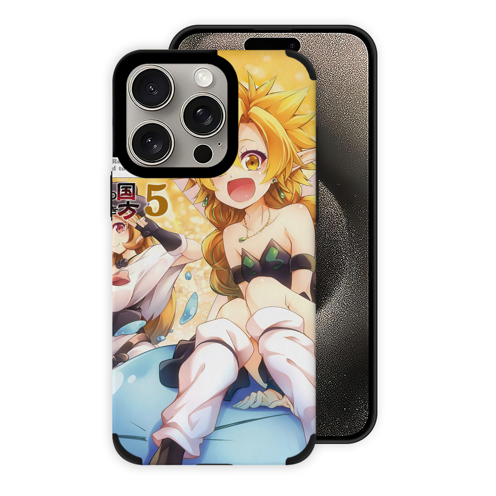 転スラ Regarding Reincarnated to Slime 【iPhone15ProMax対応】 PUレザー スマホケース 耐衝撃＆黄変防止