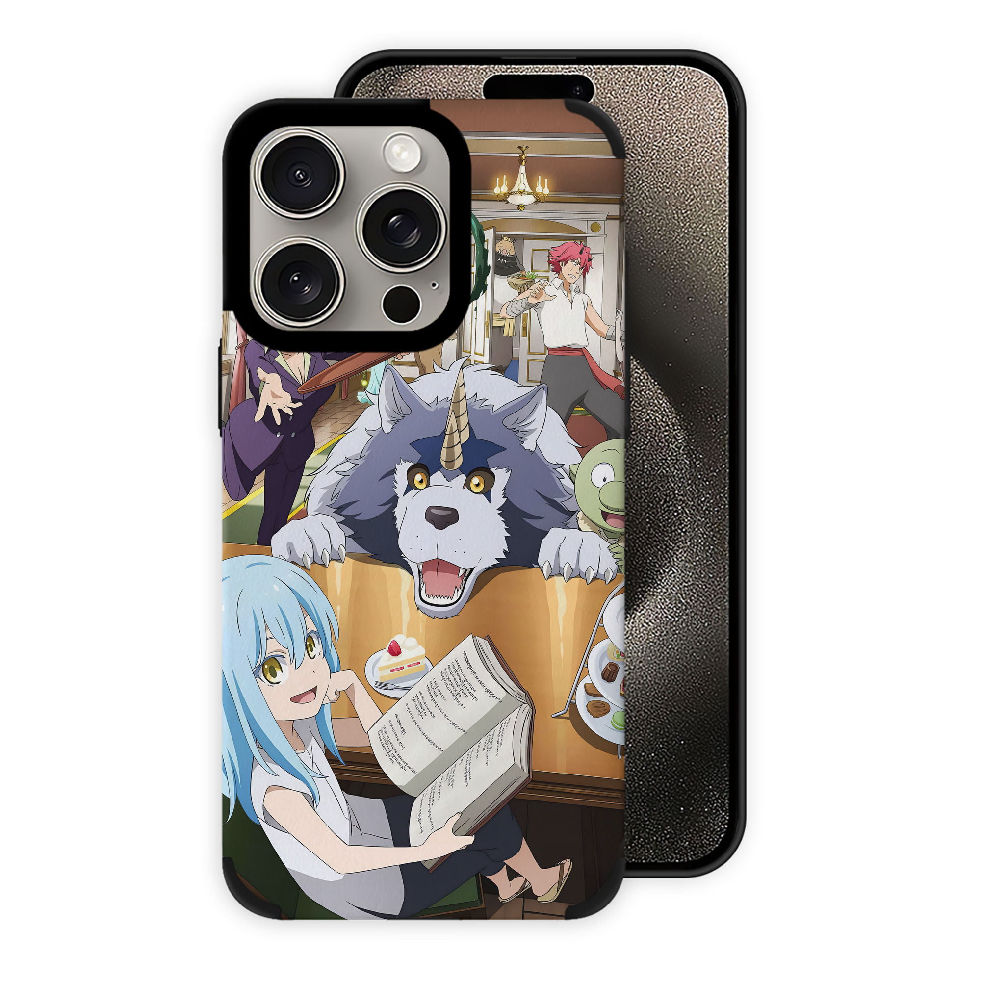 転スラ Regarding Reincarnated to Slime 【iPhone15ProMax対応】 PUレザー スマホケース 耐衝撃＆黄変防止