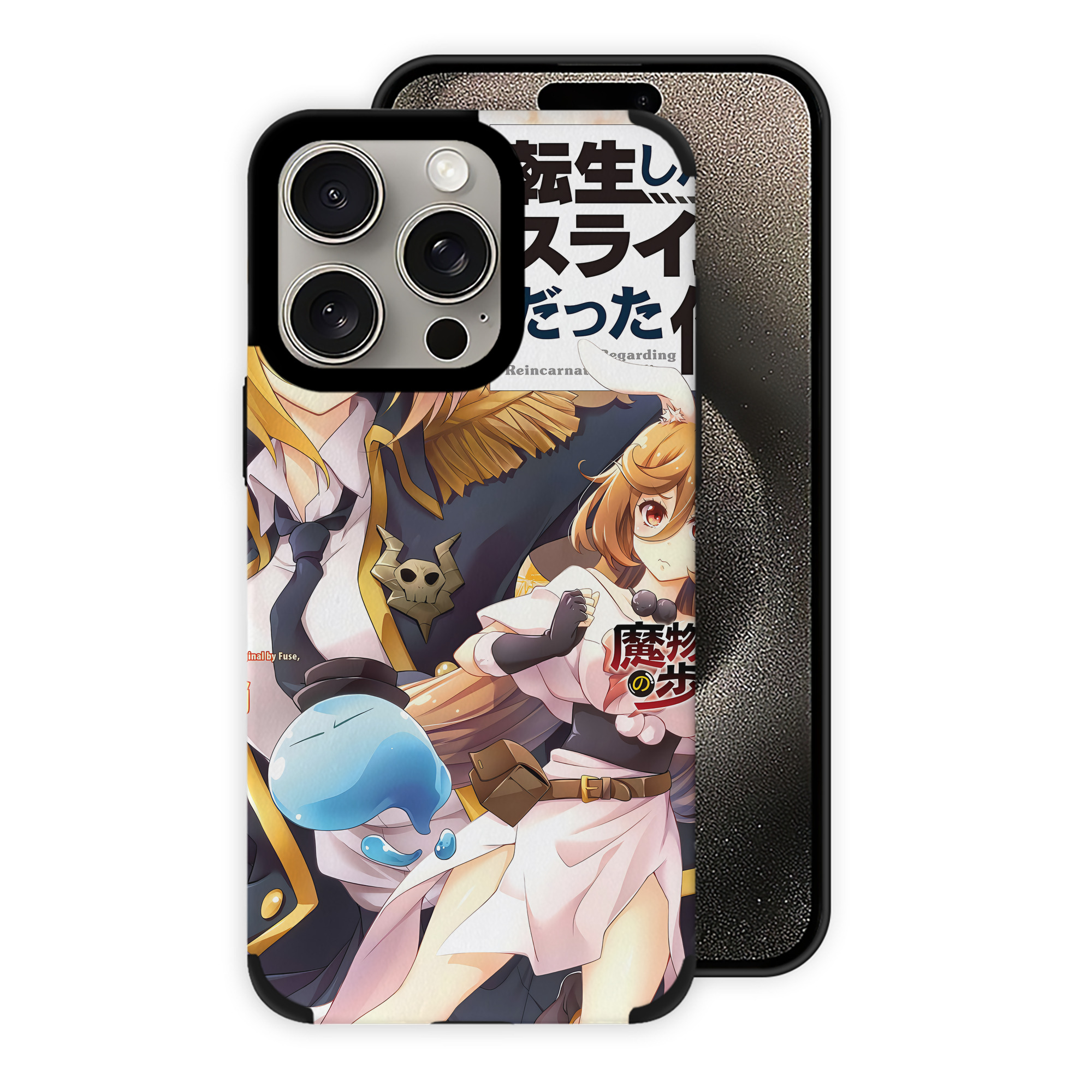 転スラ Regarding Reincarnated to Slime 【iPhone15ProMax対応】 PUレザー スマホケース 耐衝撃＆黄変防止