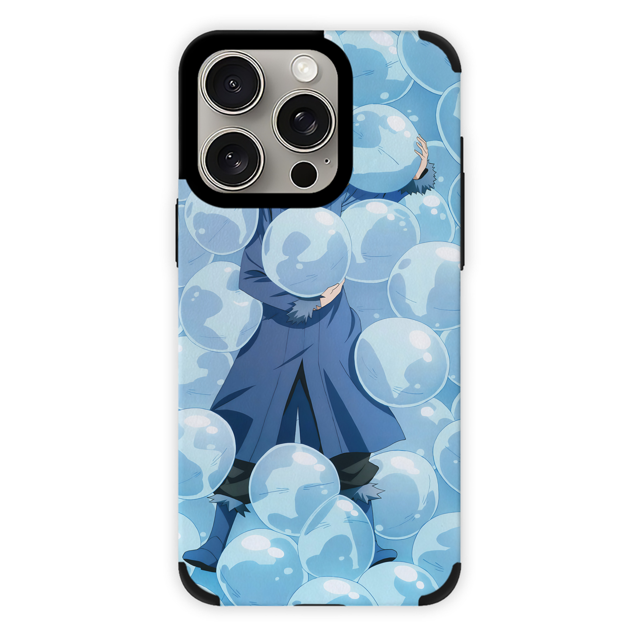 （画像用） 転スラ Regarding Reincarnated to Slime 【iPhone15ProMax対応】 PUレザー スマホケース 耐衝撃＆黄変防止