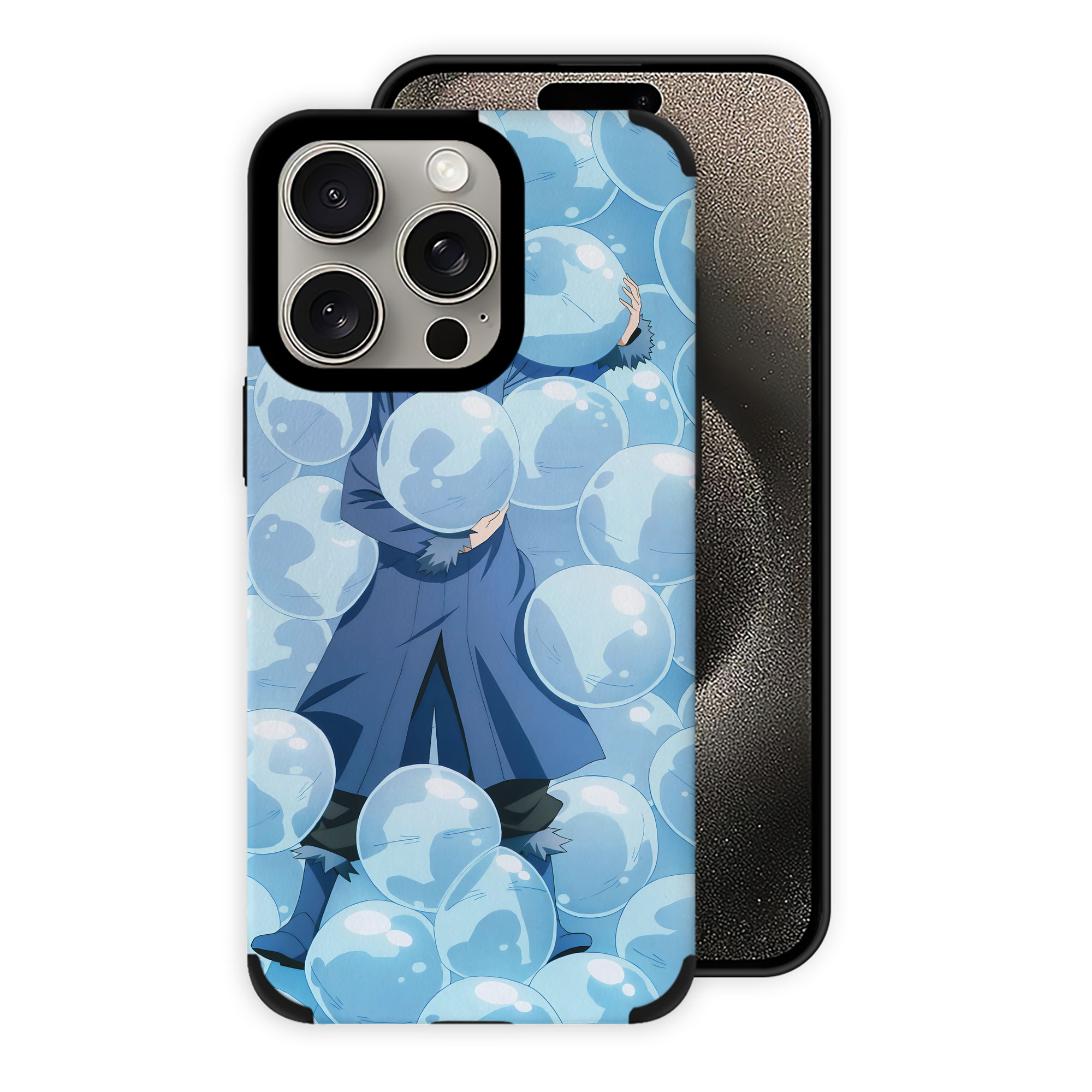 転スラ Regarding Reincarnated to Slime 【iPhone15ProMax対応】 PUレザー スマホケース 耐衝撃＆黄変防止