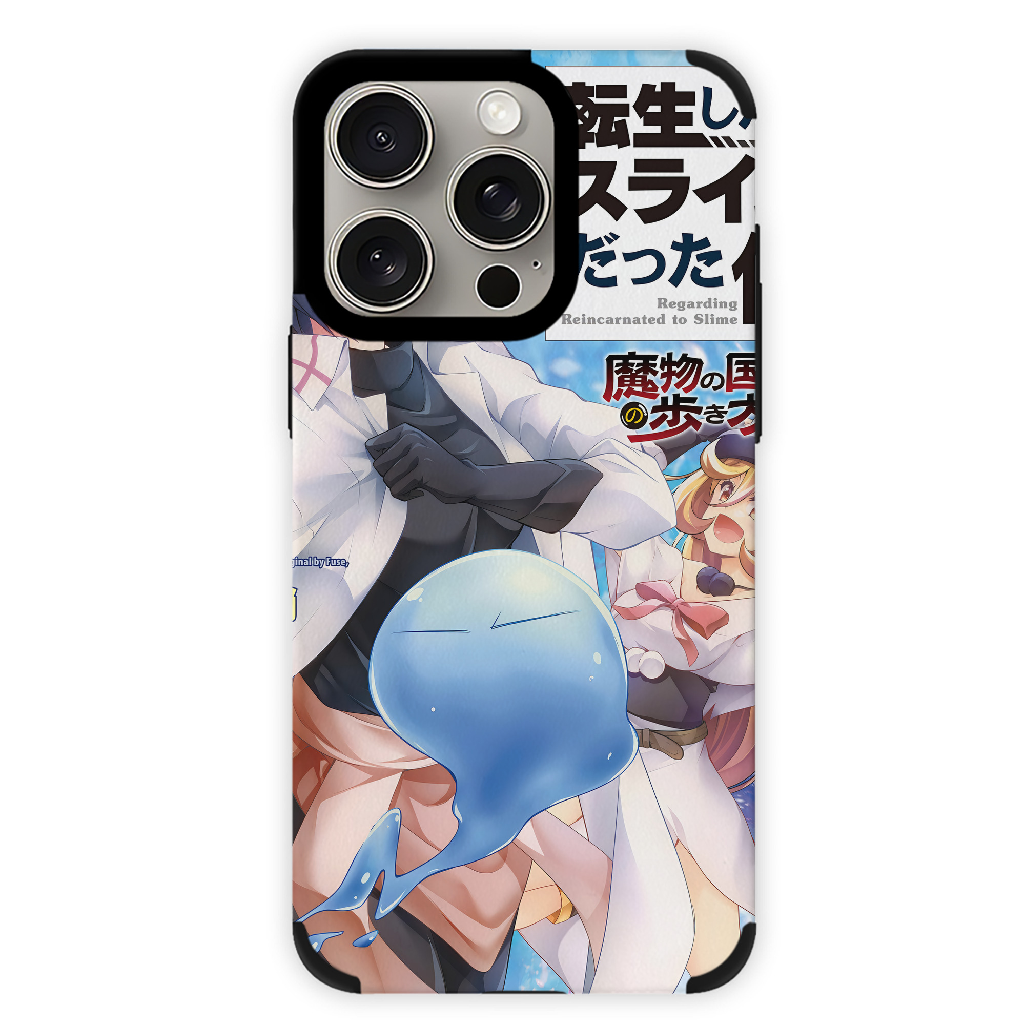 （画像用） 転スラ Regarding Reincarnated to Slime 【iPhone15ProMax対応】 PUレザー スマホケース 耐衝撃＆黄変防止