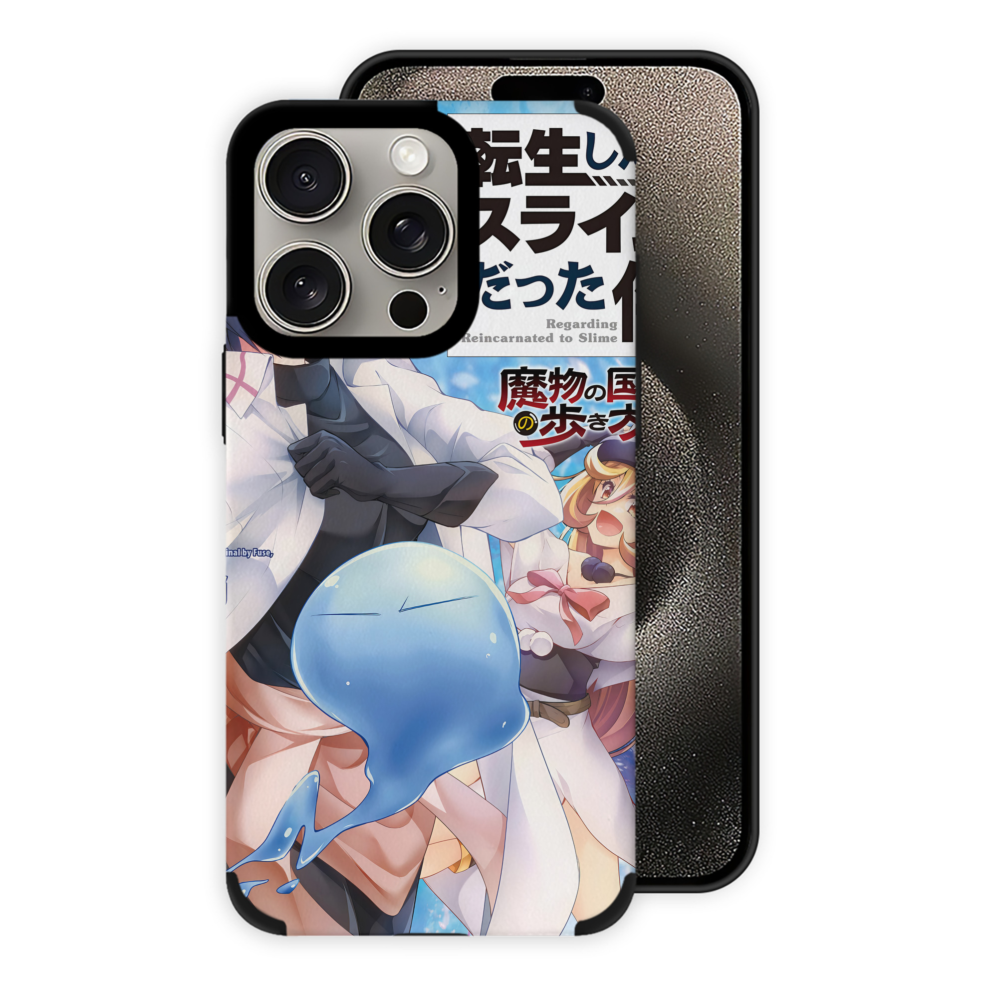 転スラ Regarding Reincarnated to Slime 【iPhone15ProMax対応】 PUレザー スマホケース 耐衝撃＆黄変防止