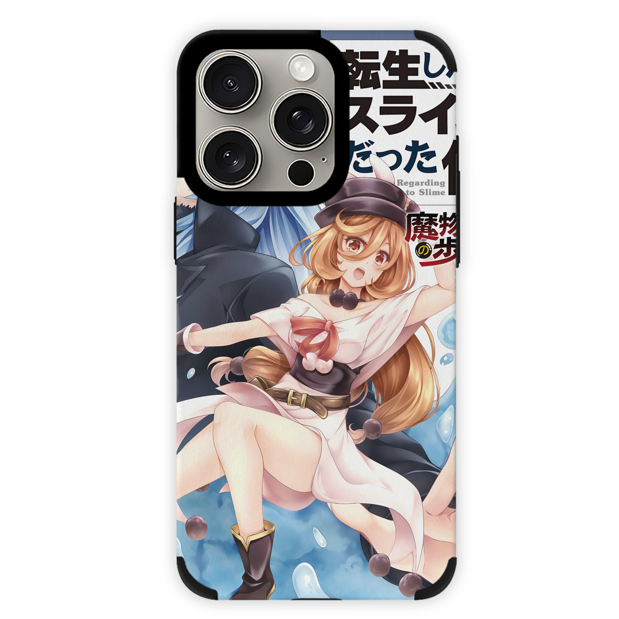 （画像用） 転スラ Regarding Reincarnated to Slime 【iPhone15ProMax対応】 PUレザー スマホケース 耐衝撃＆黄変防止