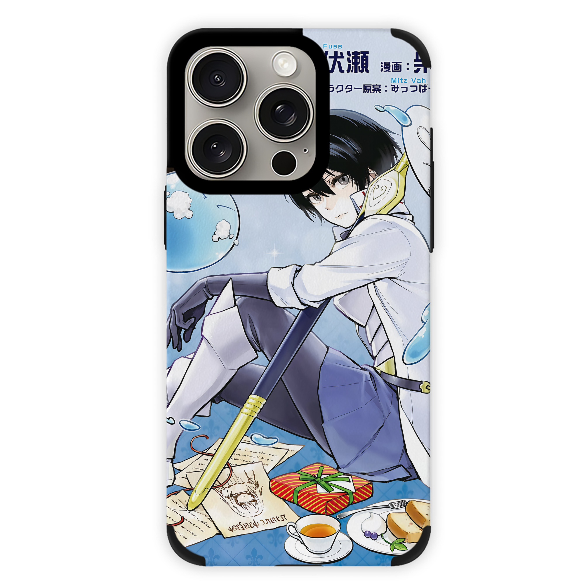 （画像用） 転スラ Regarding Reincarnated to Slime 【iPhone15ProMax対応】 PUレザー スマホケース 耐衝撃＆黄変防止