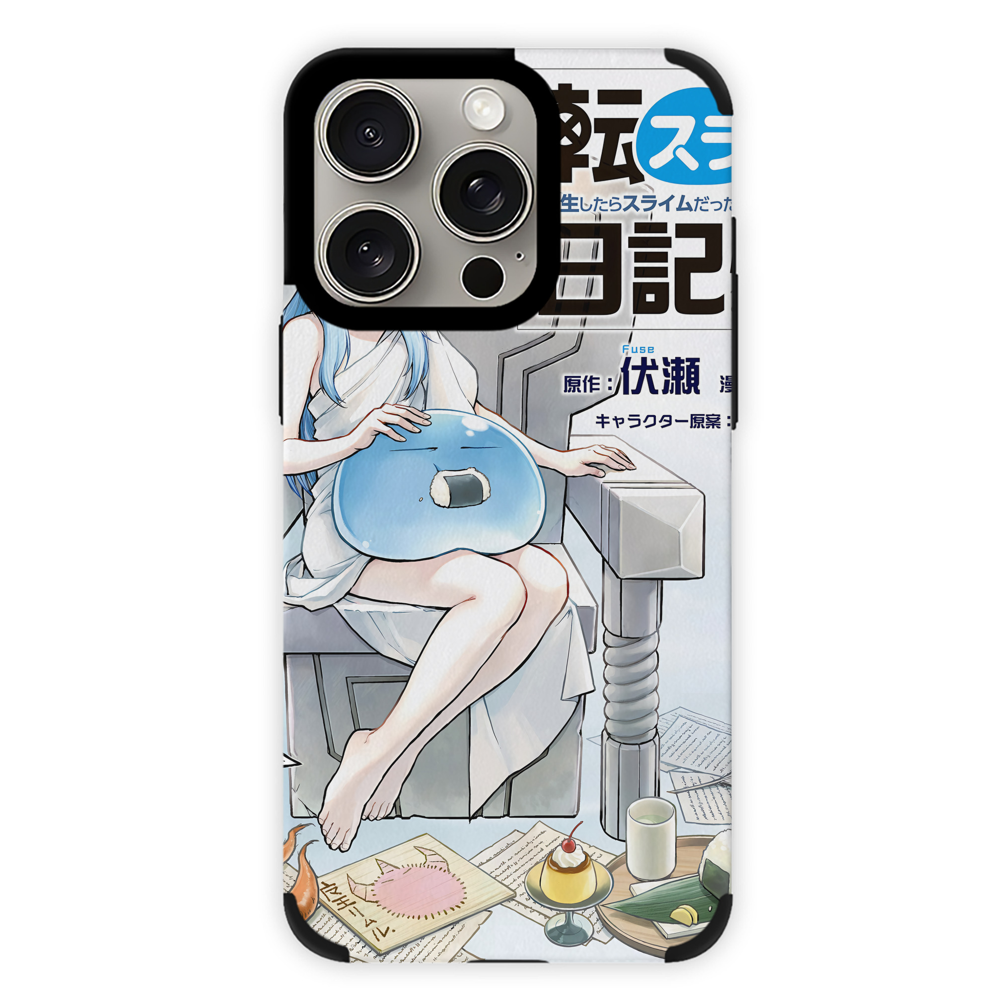 （画像用） 転スラ Regarding Reincarnated to Slime 【iPhone15ProMax対応】 PUレザー スマホケース 耐衝撃＆黄変防止