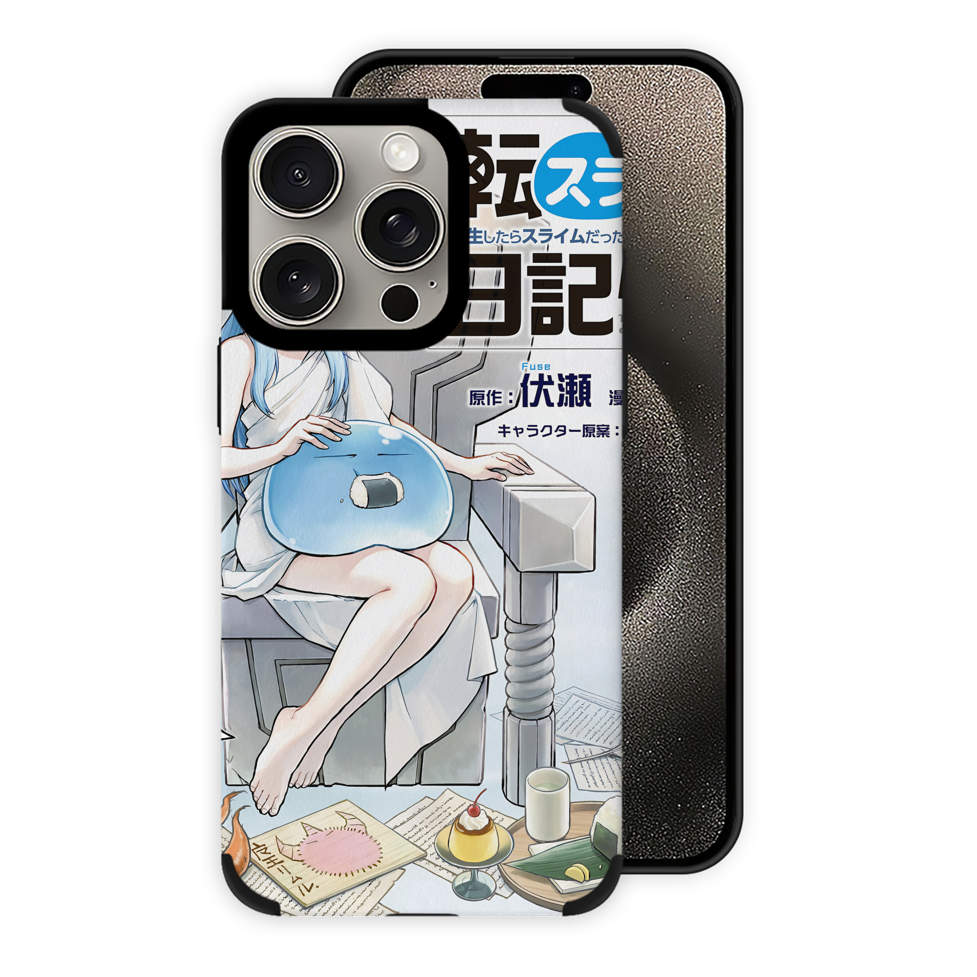 転スラ Regarding Reincarnated to Slime 【iPhone15ProMax対応】 PUレザー スマホケース 耐衝撃＆黄変防止