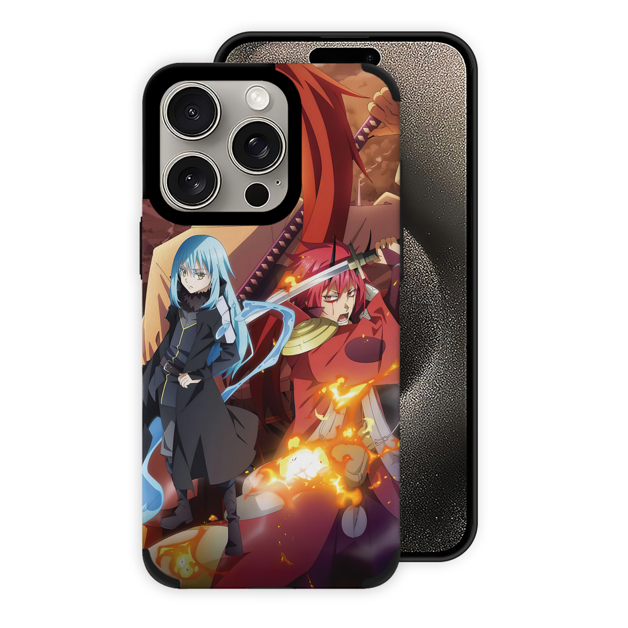 転スラ Regarding Reincarnated to Slime 【iPhone15ProMax対応】 PUレザー スマホケース 耐衝撃＆黄変防止