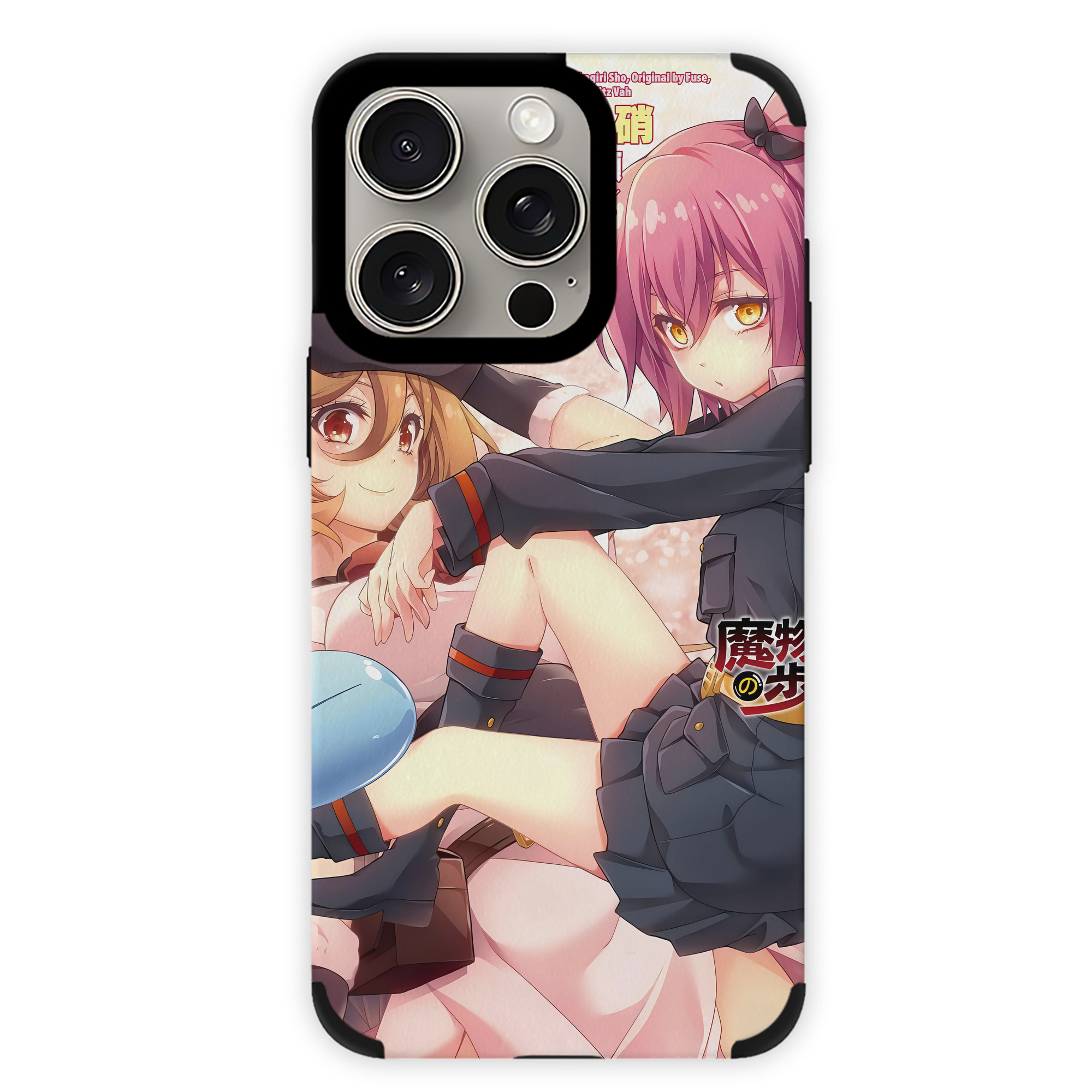 （画像用） 転スラ Regarding Reincarnated to Slime 【iPhone15ProMax対応】 PUレザー スマホケース 耐衝撃＆黄変防止