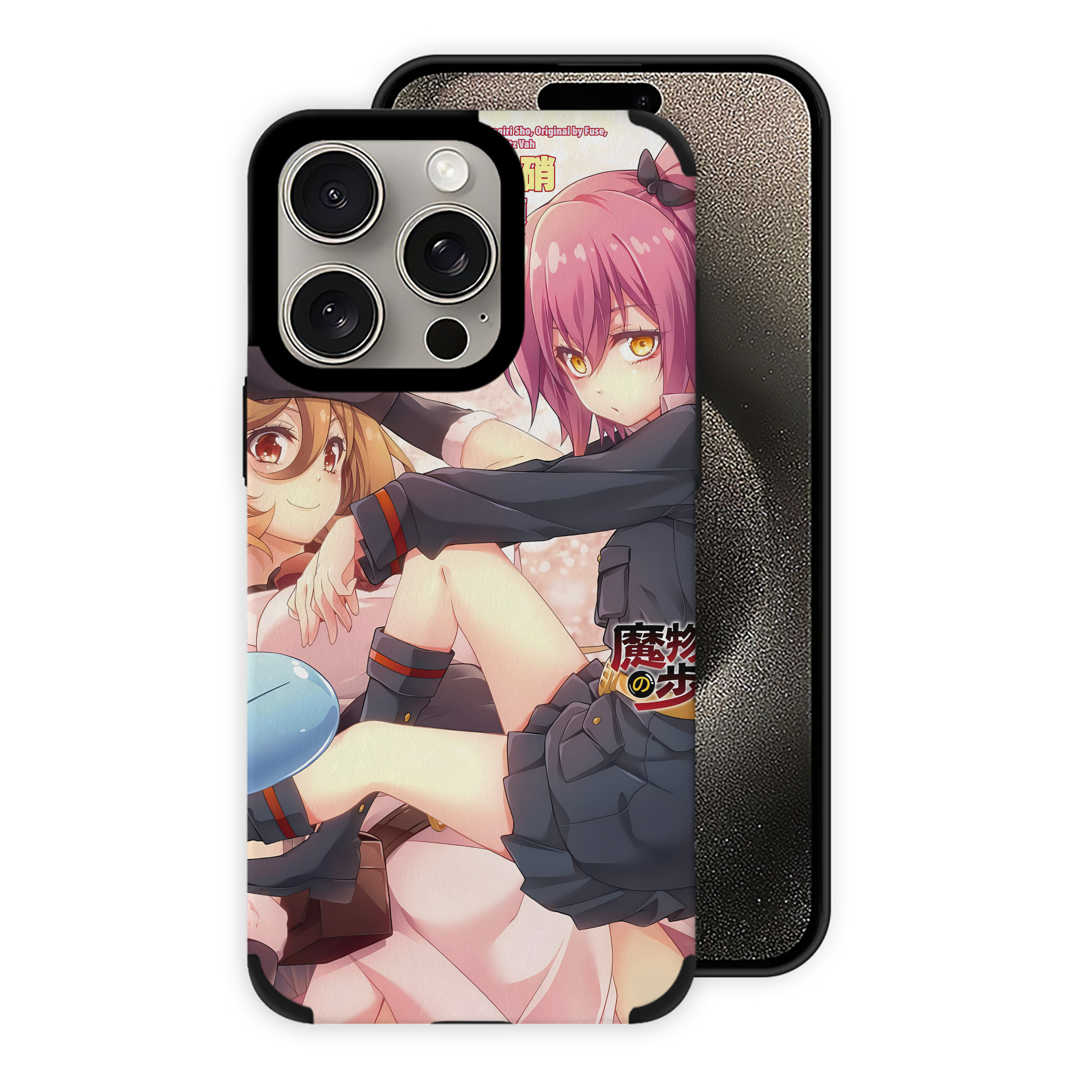 （画像用） 転スラ Regarding Reincarnated to Slime 【iPhone15ProMax対応】 PUレザー スマホケース 耐衝撃＆黄変防止