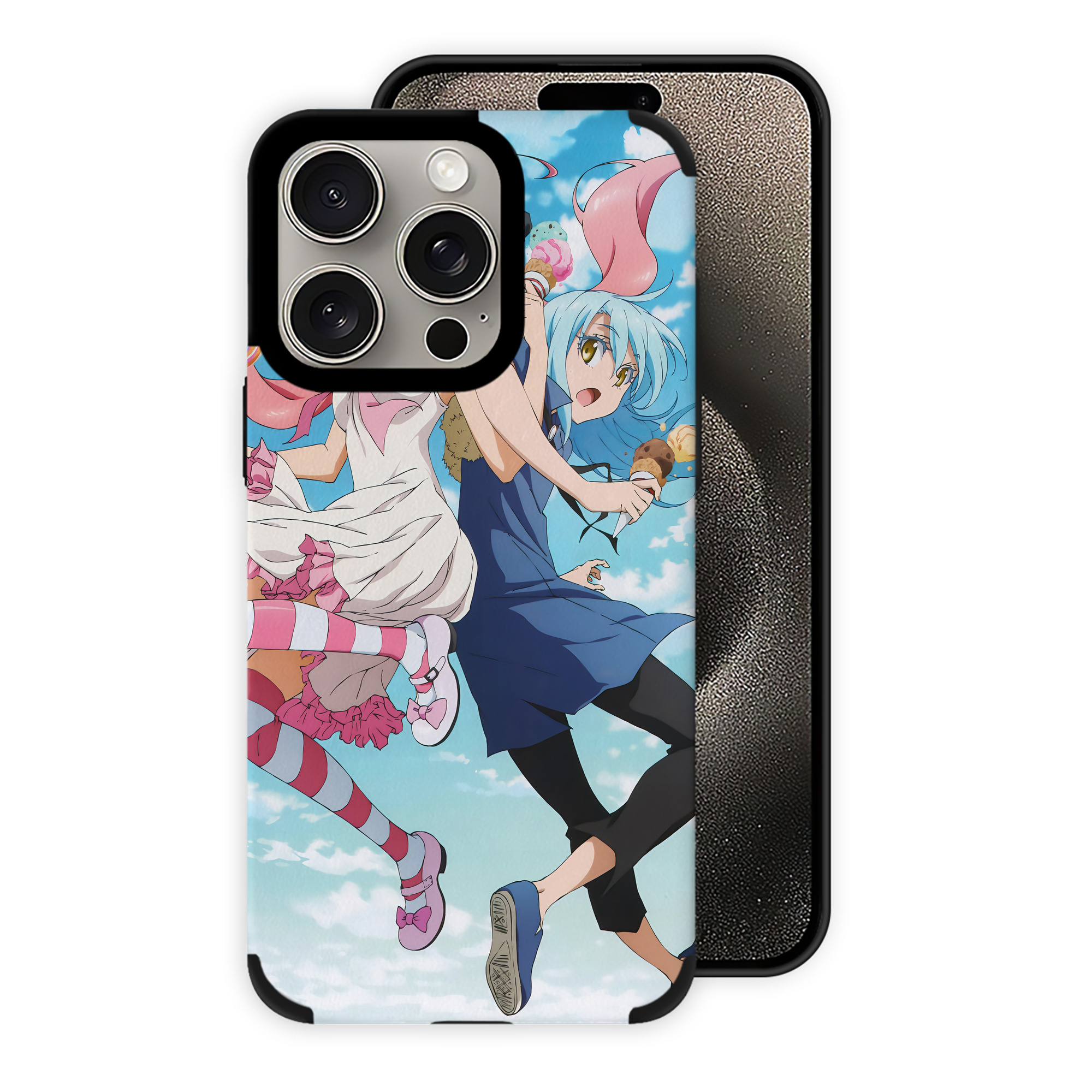転スラ Regarding Reincarnated to Slime 【iPhone15ProMax対応】 PUレザー スマホケース 耐衝撃＆黄変防止