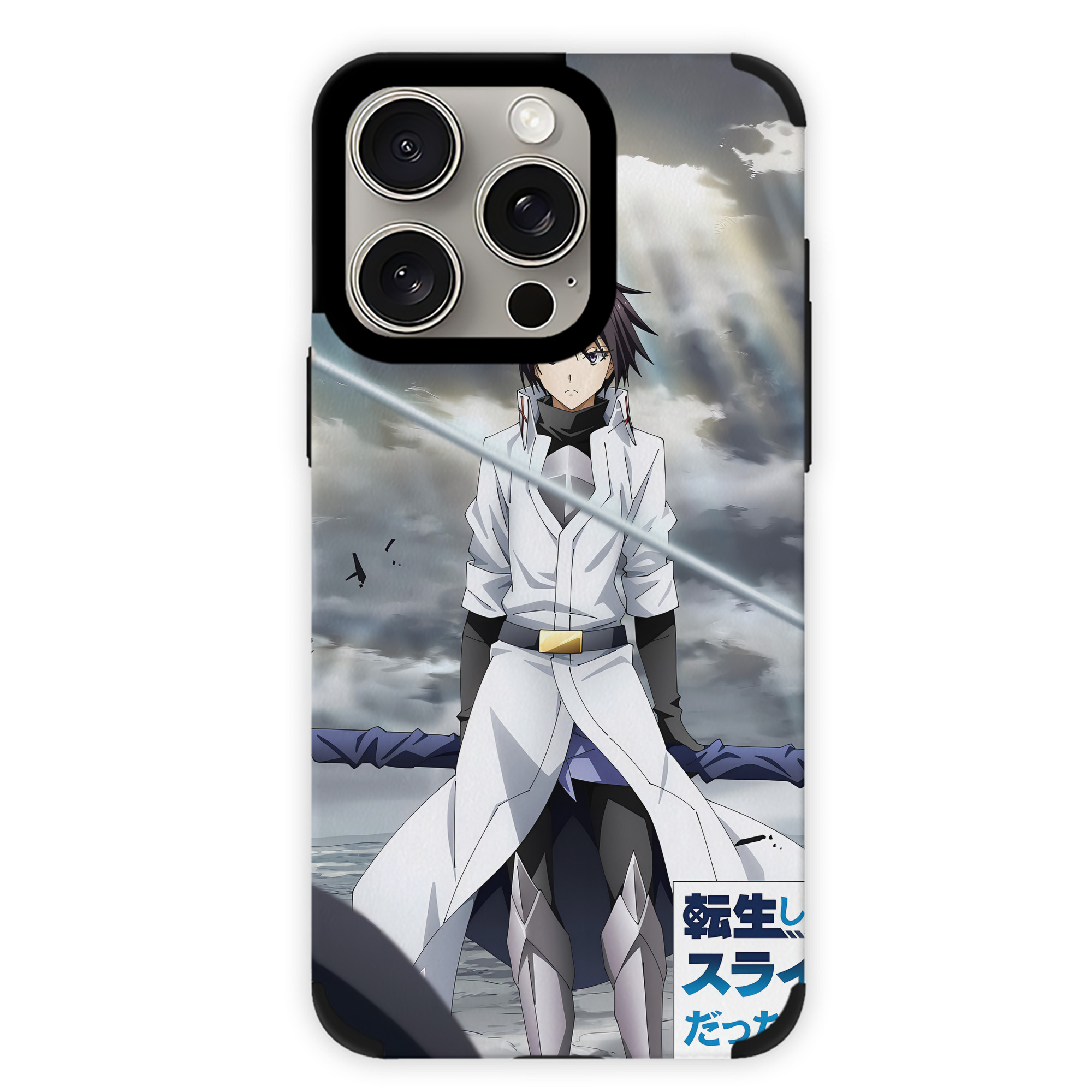 （画像用） 転スラ Regarding Reincarnated to Slime 【iPhone15ProMax対応】 PUレザー スマホケース 耐衝撃＆黄変防止