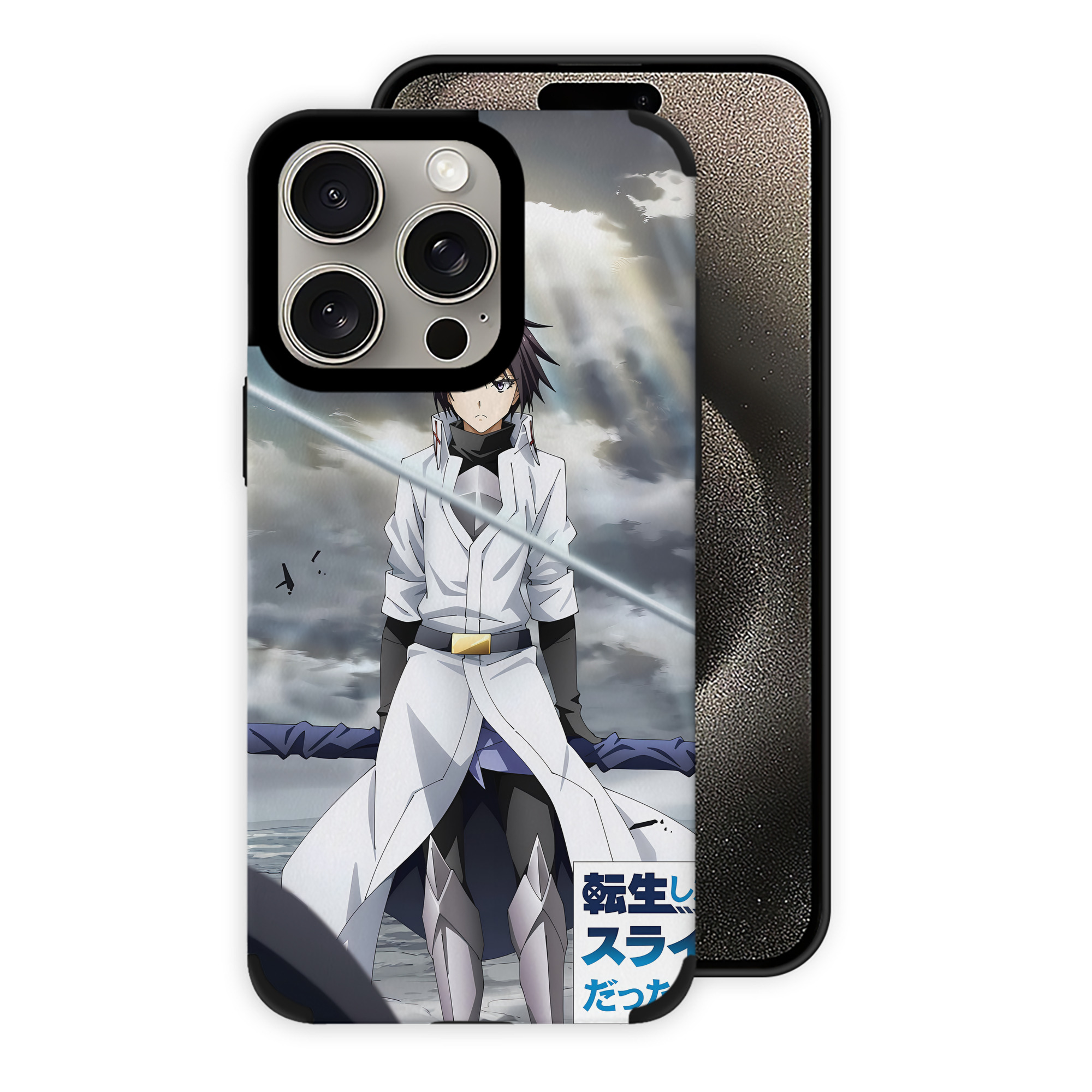 （画像用） 転スラ Regarding Reincarnated to Slime 【iPhone15ProMax対応】 PUレザー スマホケース 耐衝撃＆黄変防止
