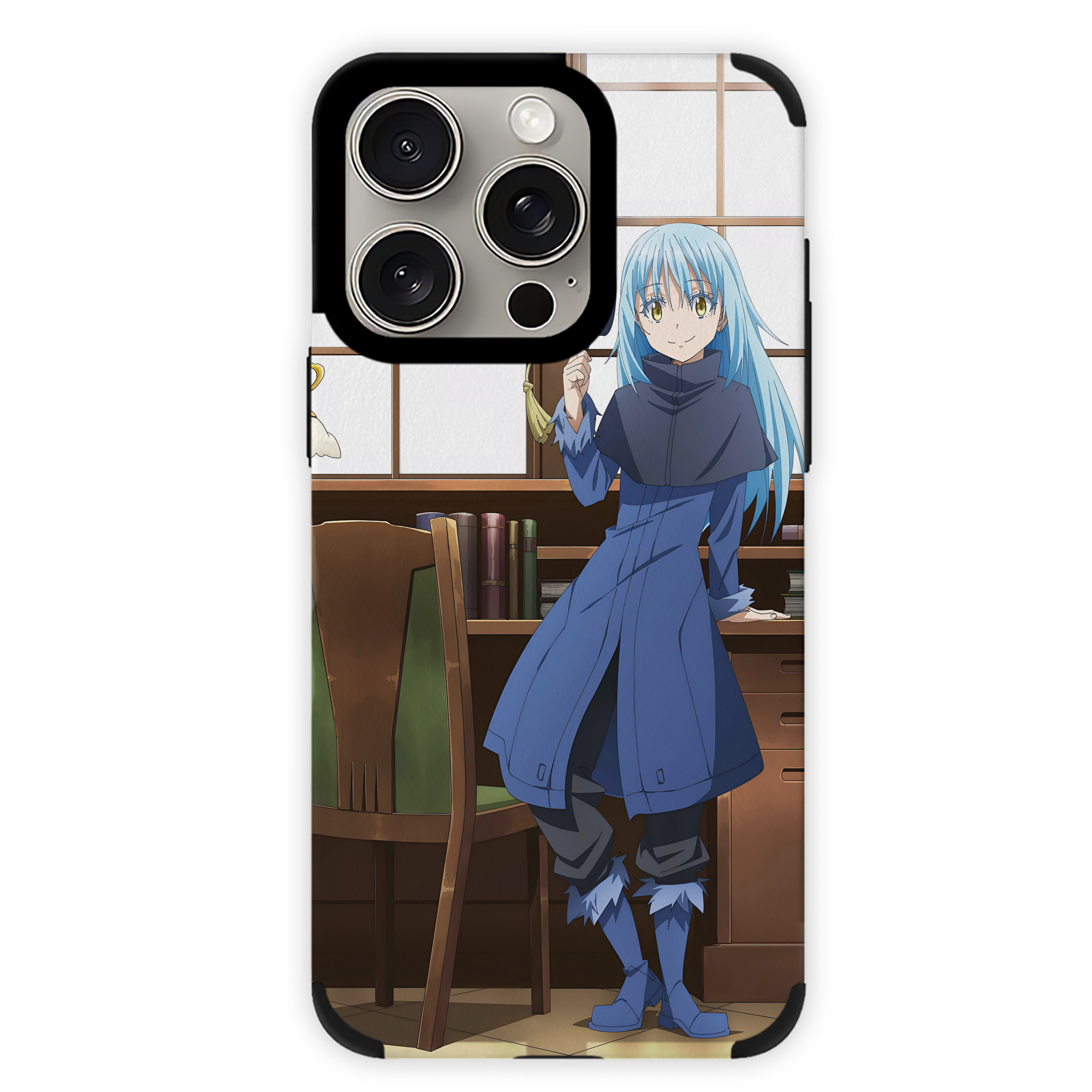 （画像用） 転スラ Regarding Reincarnated to Slime 【iPhone15ProMax対応】 PUレザー スマホケース 耐衝撃＆黄変防止
