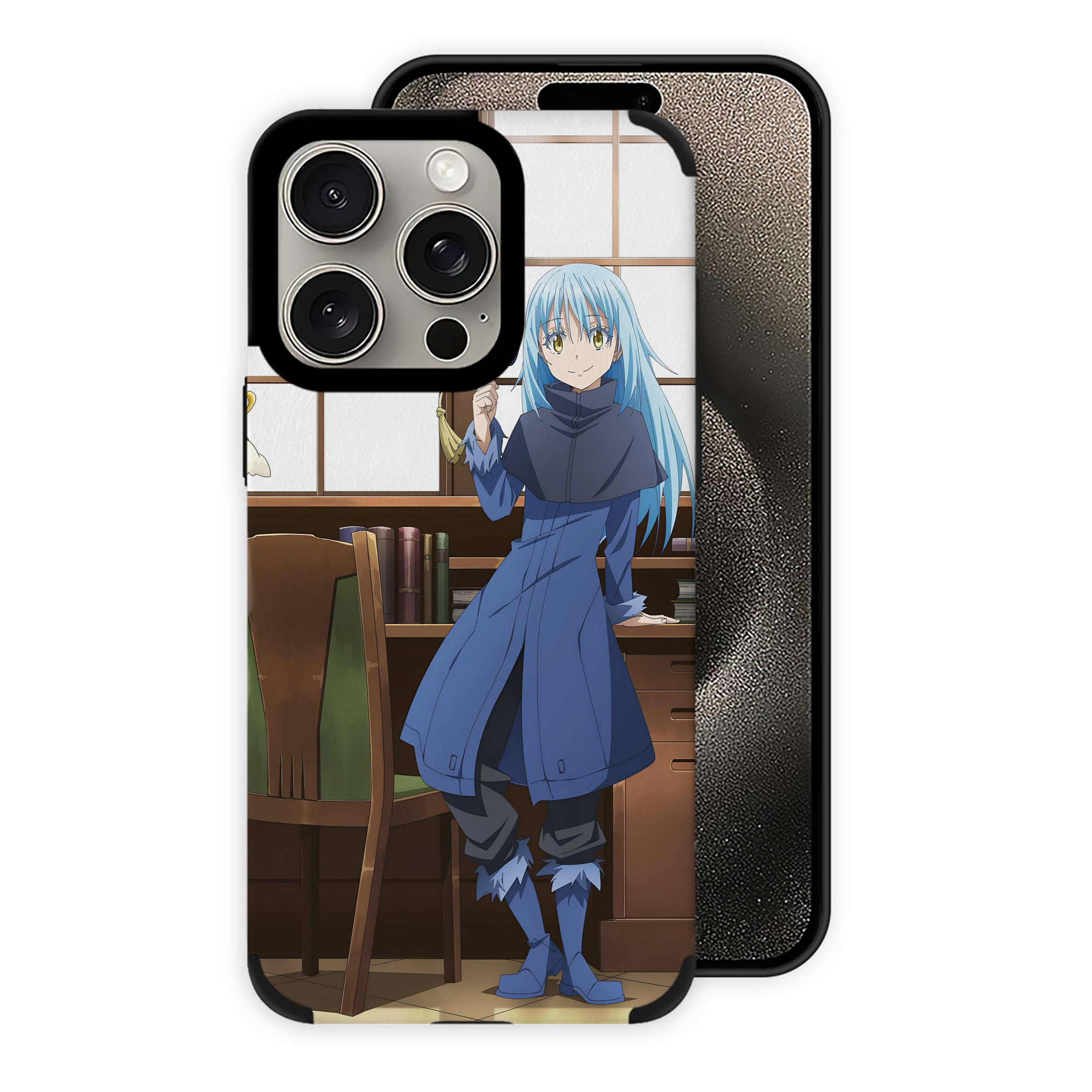 転スラ Regarding Reincarnated to Slime 【iPhone15ProMax対応】 PUレザー スマホケース 耐衝撃＆黄変防止