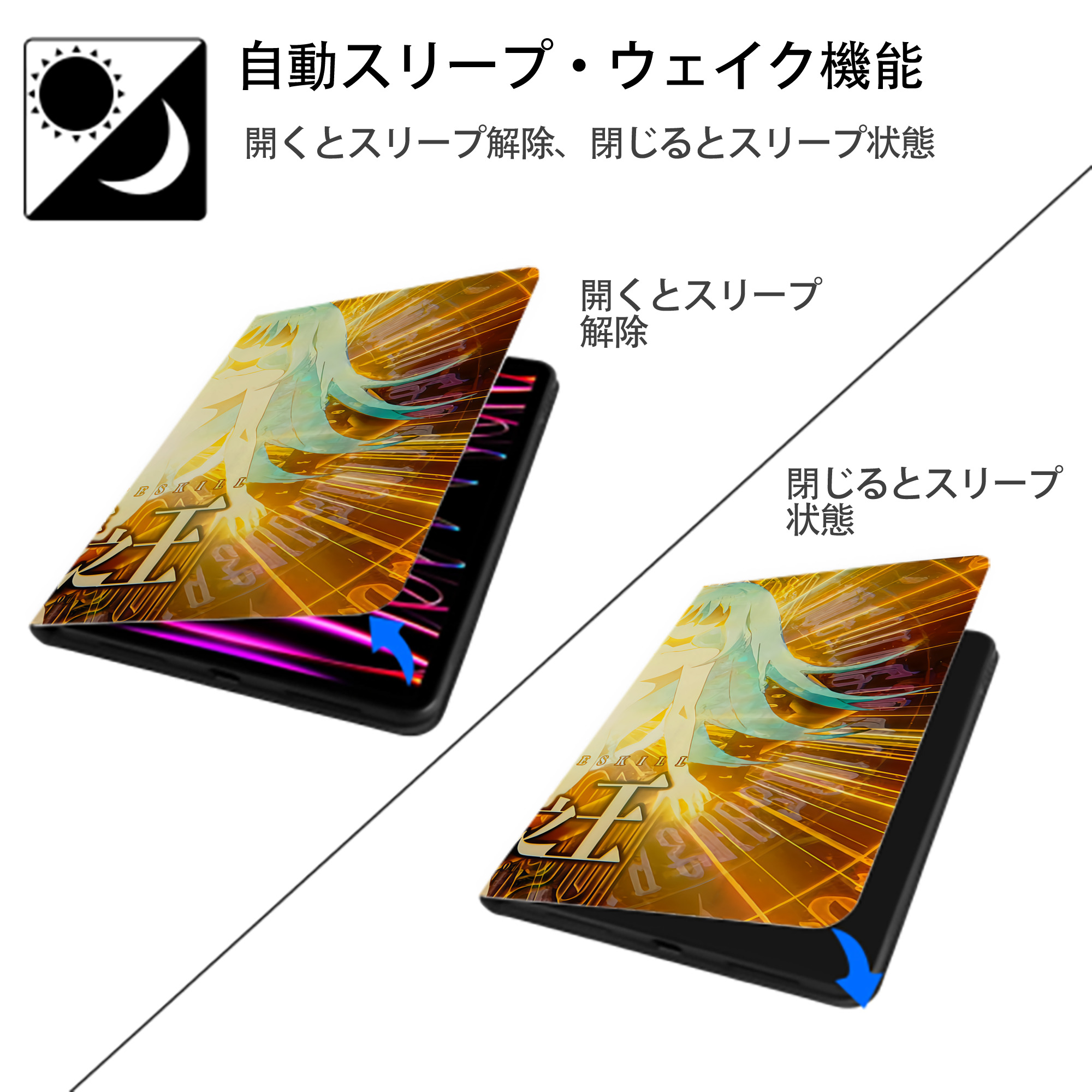 転スラ Regarding Reincarnated to Slime IPad ケース ブック型 PUレザー TPU 耐衝撃 軽量 薄型 ペン収納なし 全面保護 IPad 各モデル対応