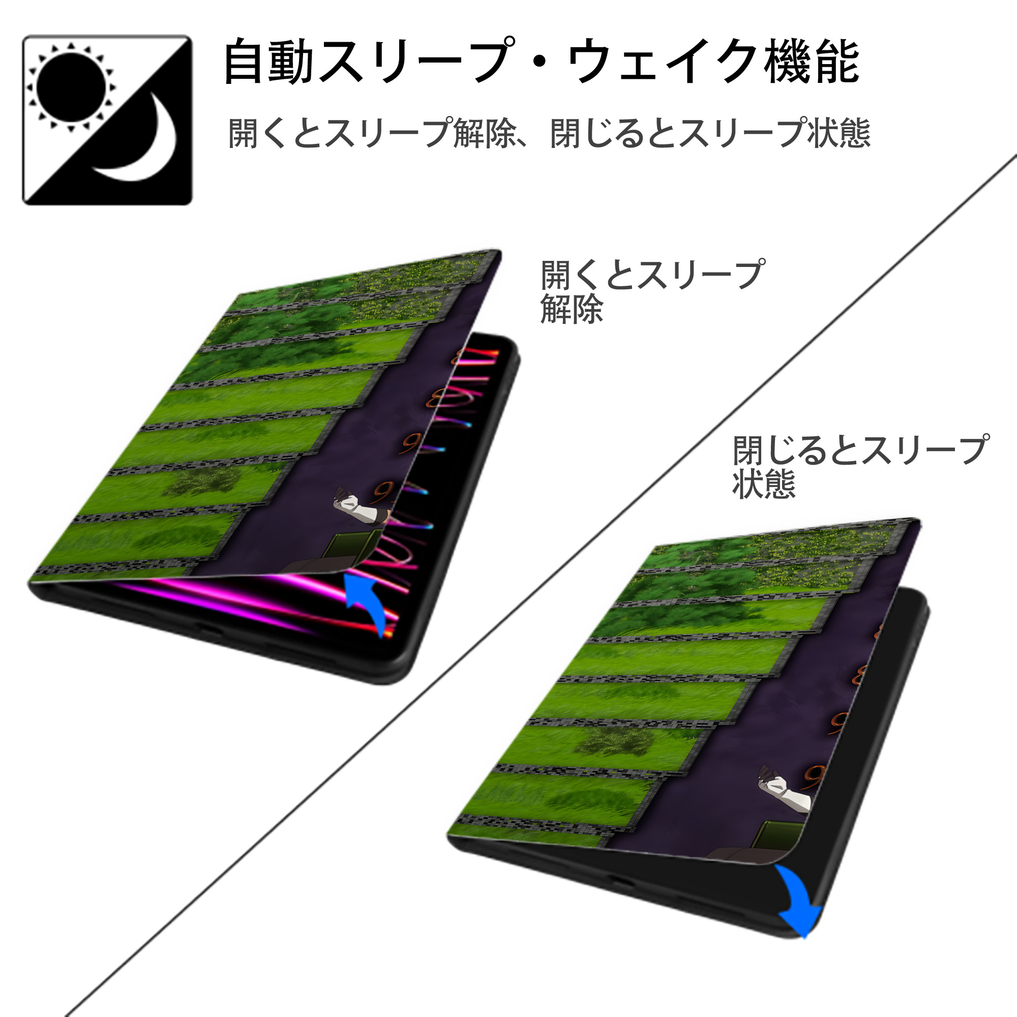 転スラ Regarding Reincarnated to Slime IPad ケース ブック型 PUレザー TPU 耐衝撃 軽量 薄型 ペン収納なし 全面保護 IPad 各モデル対応