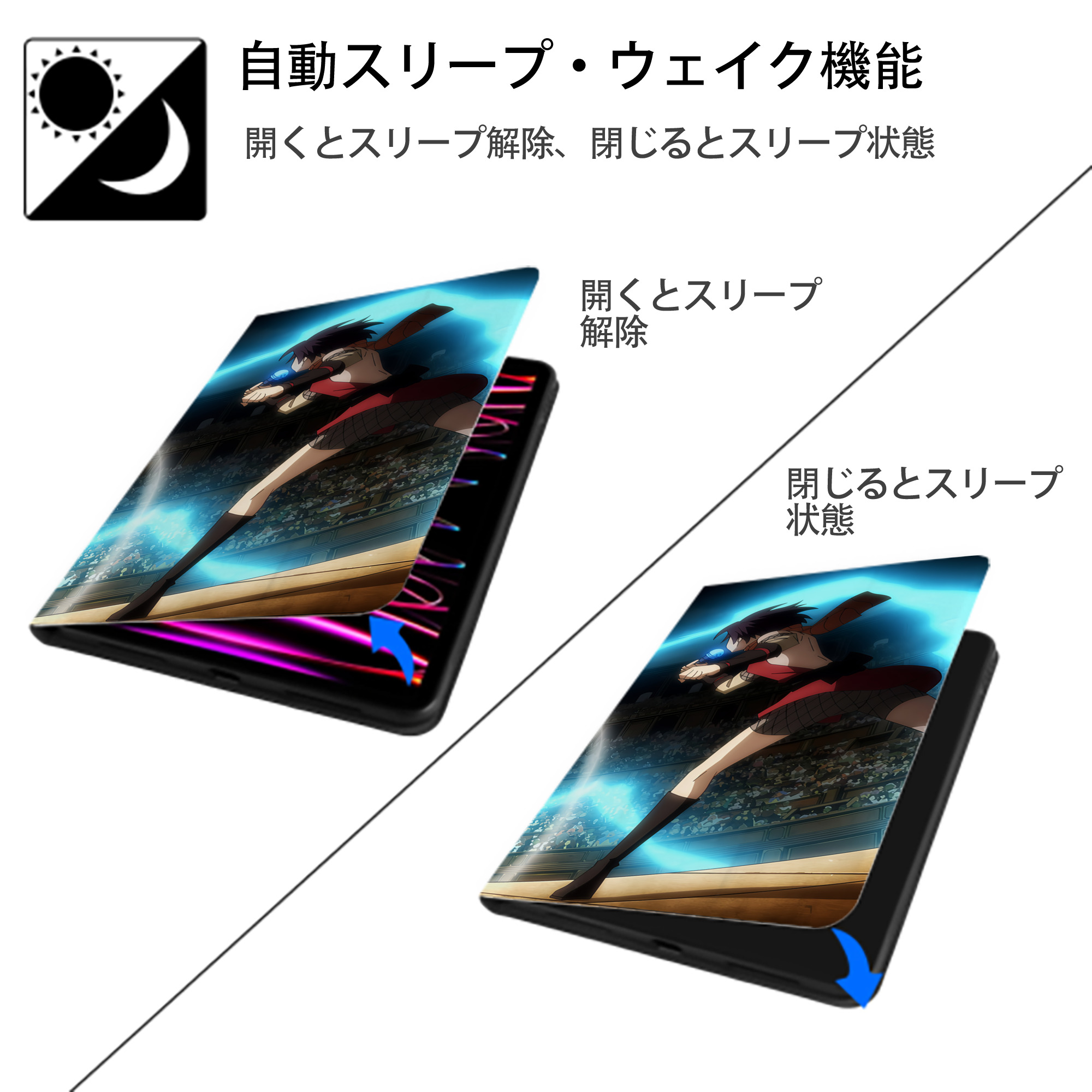 転スラ Regarding Reincarnated to Slime IPad ケース ブック型 PUレザー TPU 耐衝撃 軽量 薄型 ペン収納なし 全面保護 IPad 各モデル対応