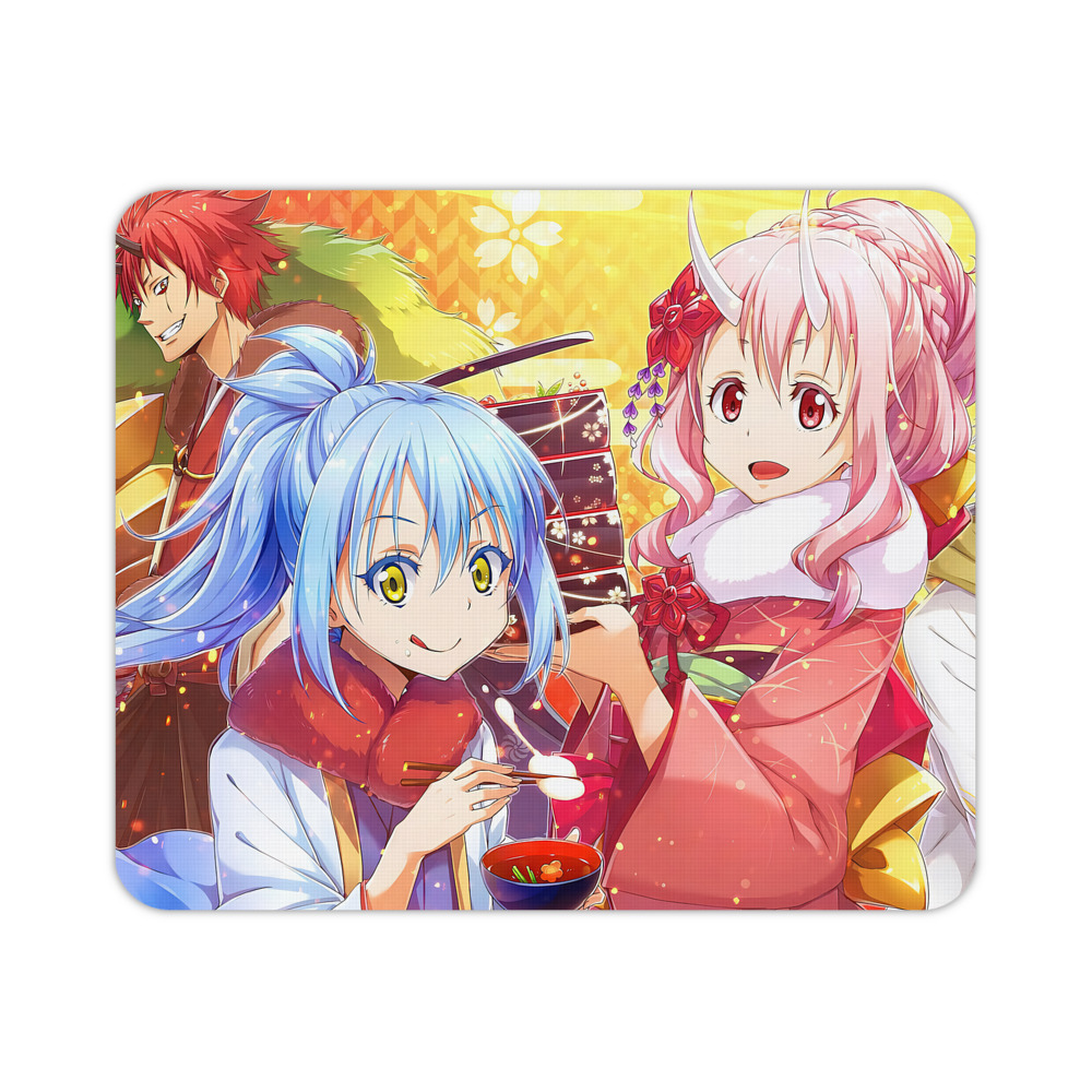 （画像用） 転スラ Regarding Reincarnated to Slime マウスパッド ステッチ加工 ラバー素材 防水 滑り止め 超薄型 ゲーミング/オフィス対応