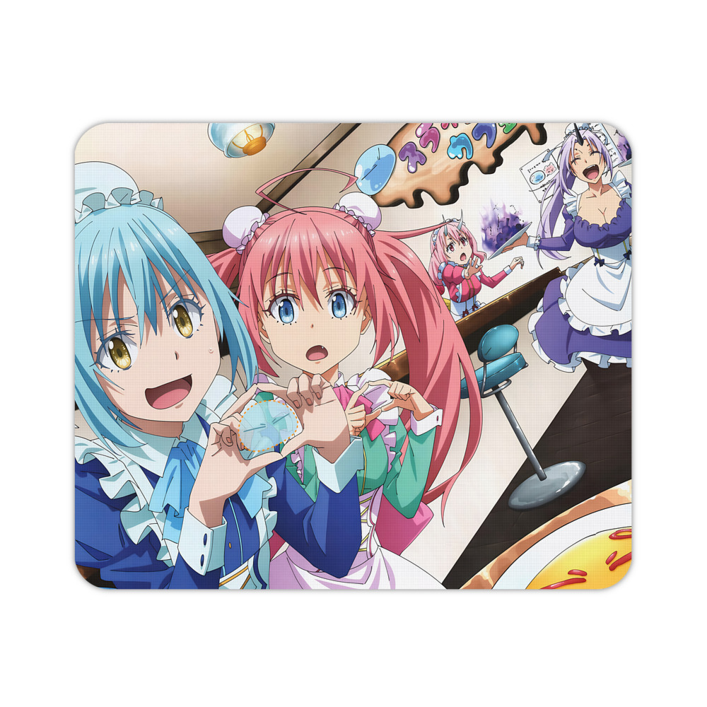 （画像用） 転スラ Regarding Reincarnated to Slime マウスパッド ステッチ加工 ラバー素材 防水 滑り止め 超薄型 ゲーミング/オフィス対応