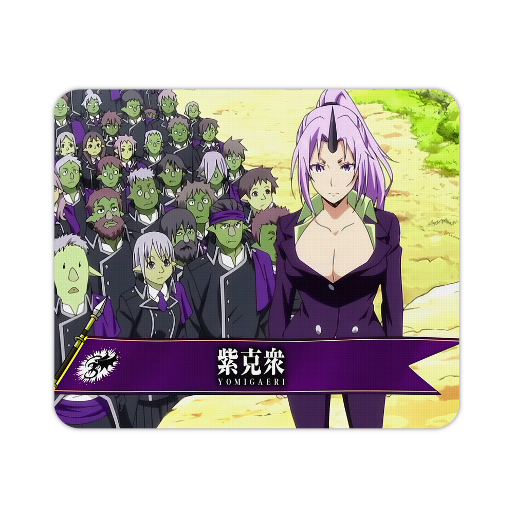 （画像用） 転スラ Regarding Reincarnated to Slime マウスパッド ステッチ加工 ラバー素材 防水 滑り止め 超薄型 ゲーミング/オフィス対応