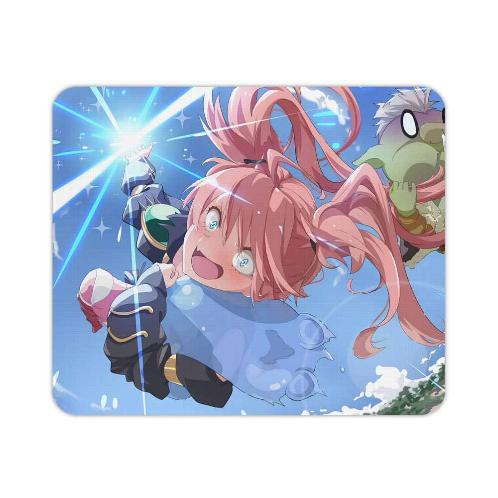 （画像用） 転スラ Regarding Reincarnated to Slime マウスパッド ステッチ加工 ラバー素材 防水 滑り止め 超薄型 ゲーミング/オフィス対応