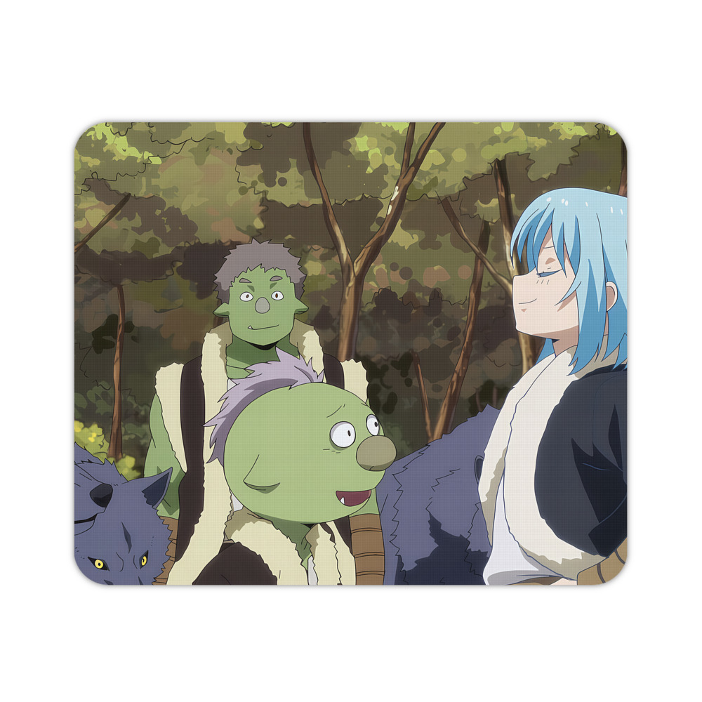 （画像用） 転スラ Regarding Reincarnated to Slime マウスパッド ステッチ加工 ラバー素材 防水 滑り止め 超薄型 ゲーミング/オフィス対応