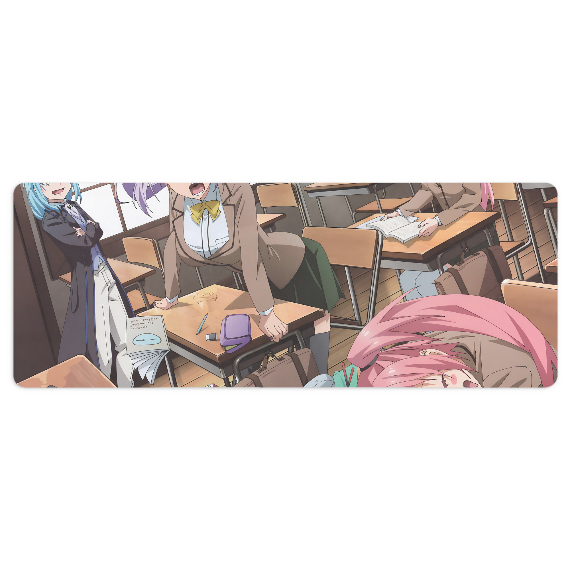 （画像用） 転スラ Regarding Reincarnated to Slime ステッチ加工 大判デスクマット／滑り止めマウスパッド