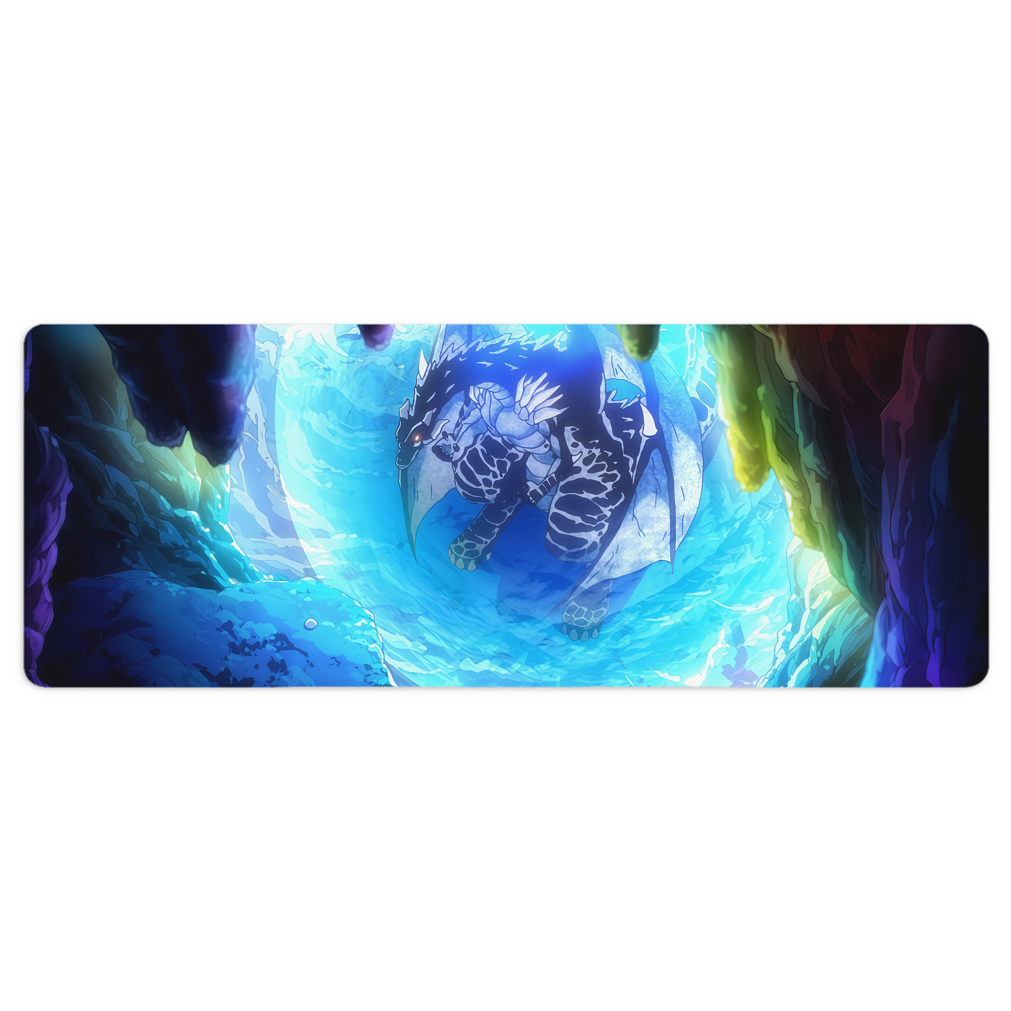 （画像用） 転スラ Regarding Reincarnated to Slime ステッチ加工 大判デスクマット／滑り止めマウスパッド