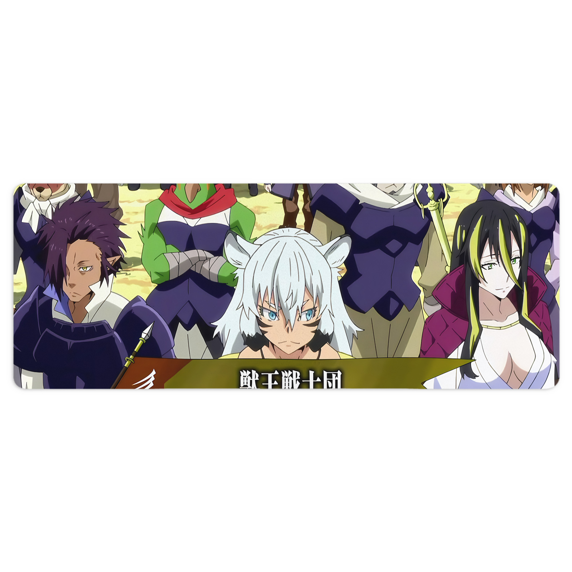 （画像用） 転スラ Regarding Reincarnated to Slime ステッチ加工 大判デスクマット／滑り止めマウスパッド