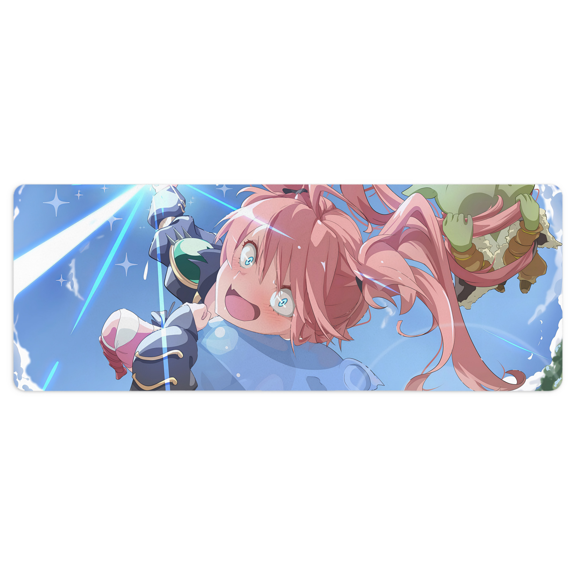 （画像用） 転スラ Regarding Reincarnated to Slime ステッチ加工 大判デスクマット／滑り止めマウスパッド