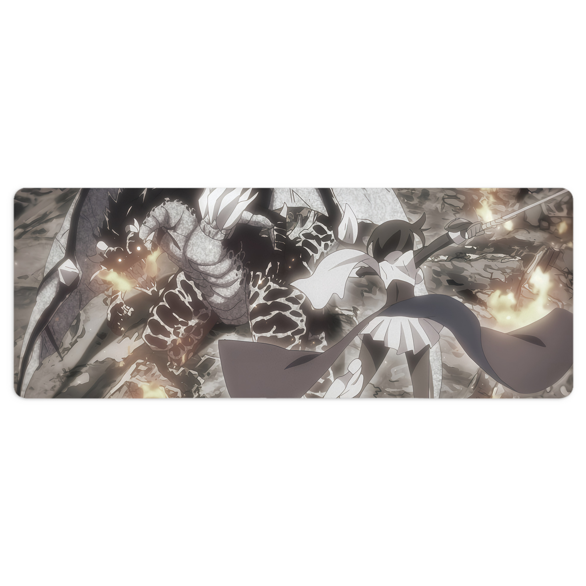 （画像用） 転スラ Regarding Reincarnated to Slime ステッチ加工 大判デスクマット／滑り止めマウスパッド