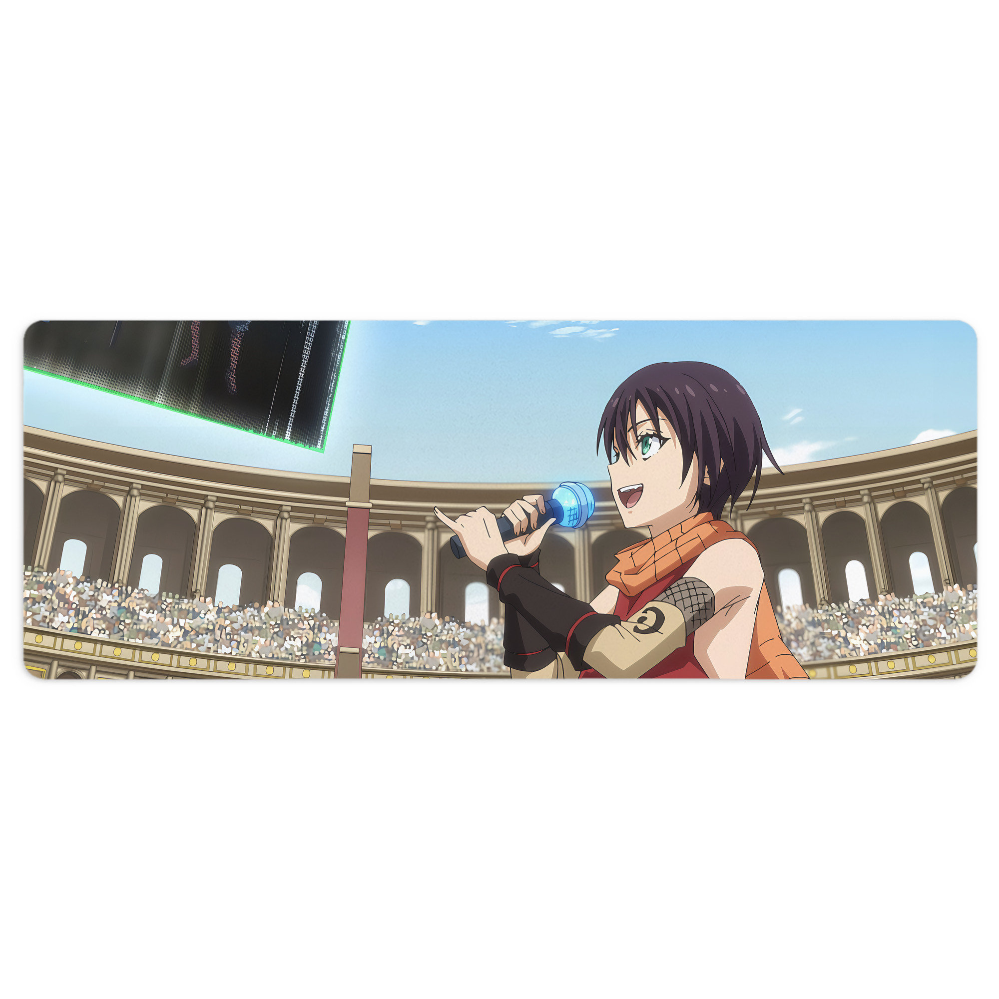 （画像用） 転スラ Regarding Reincarnated to Slime ステッチ加工 大判デスクマット／滑り止めマウスパッド