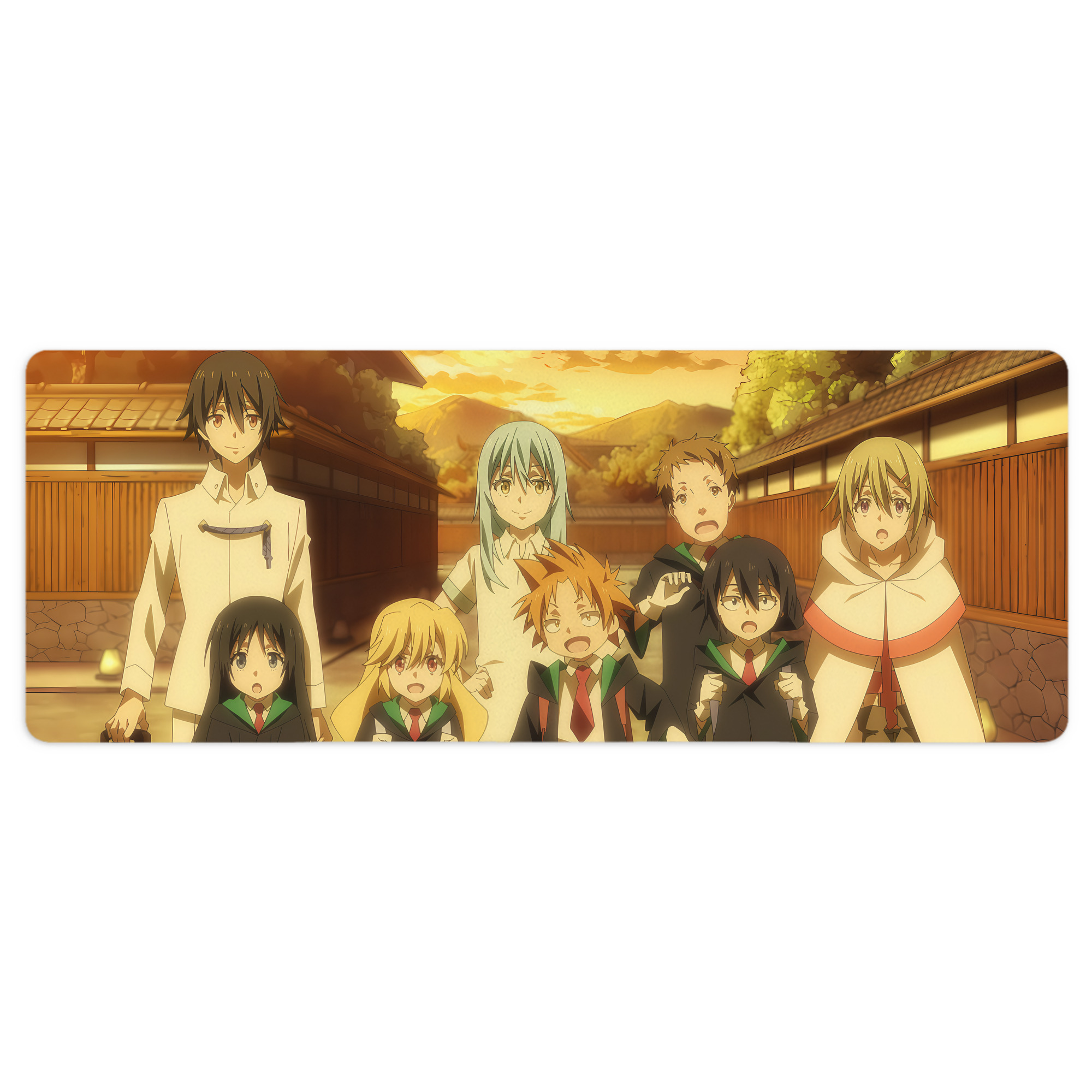 （画像用） 転スラ Regarding Reincarnated to Slime ステッチ加工 大判デスクマット／滑り止めマウスパッド