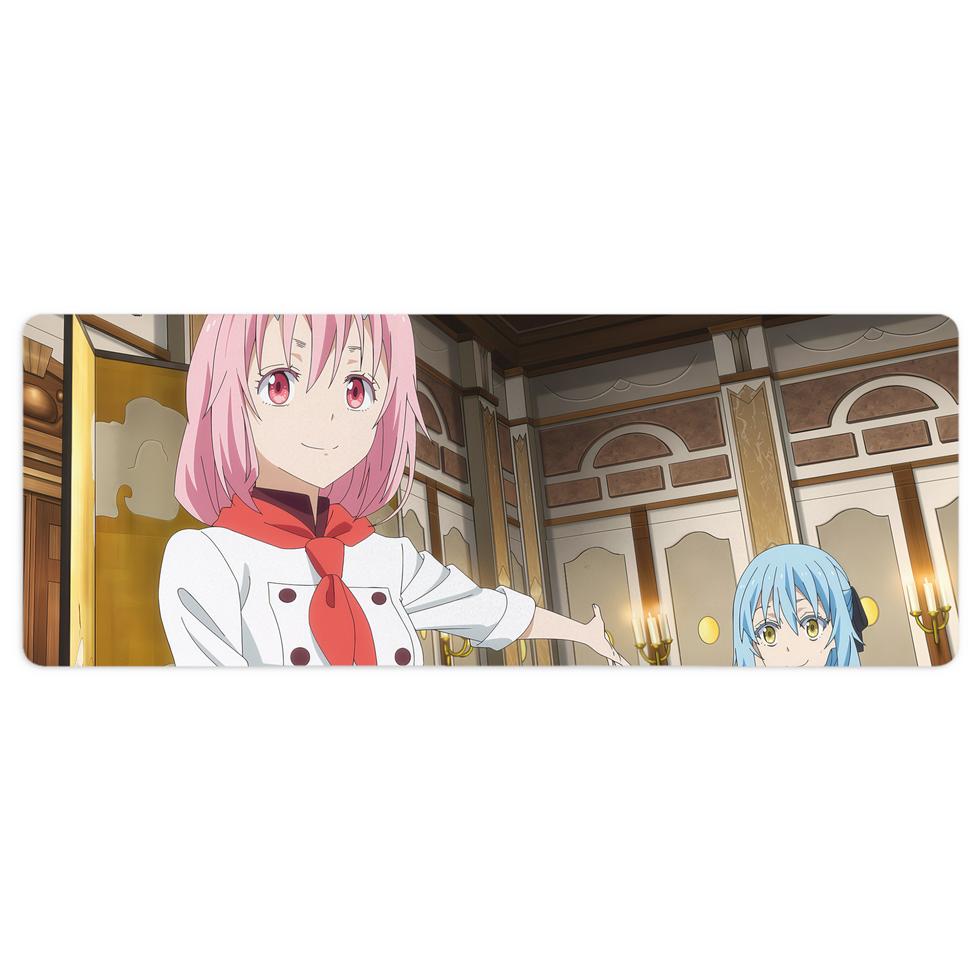（画像用） 転スラ Regarding Reincarnated to Slime ステッチ加工 大判デスクマット／滑り止めマウスパッド