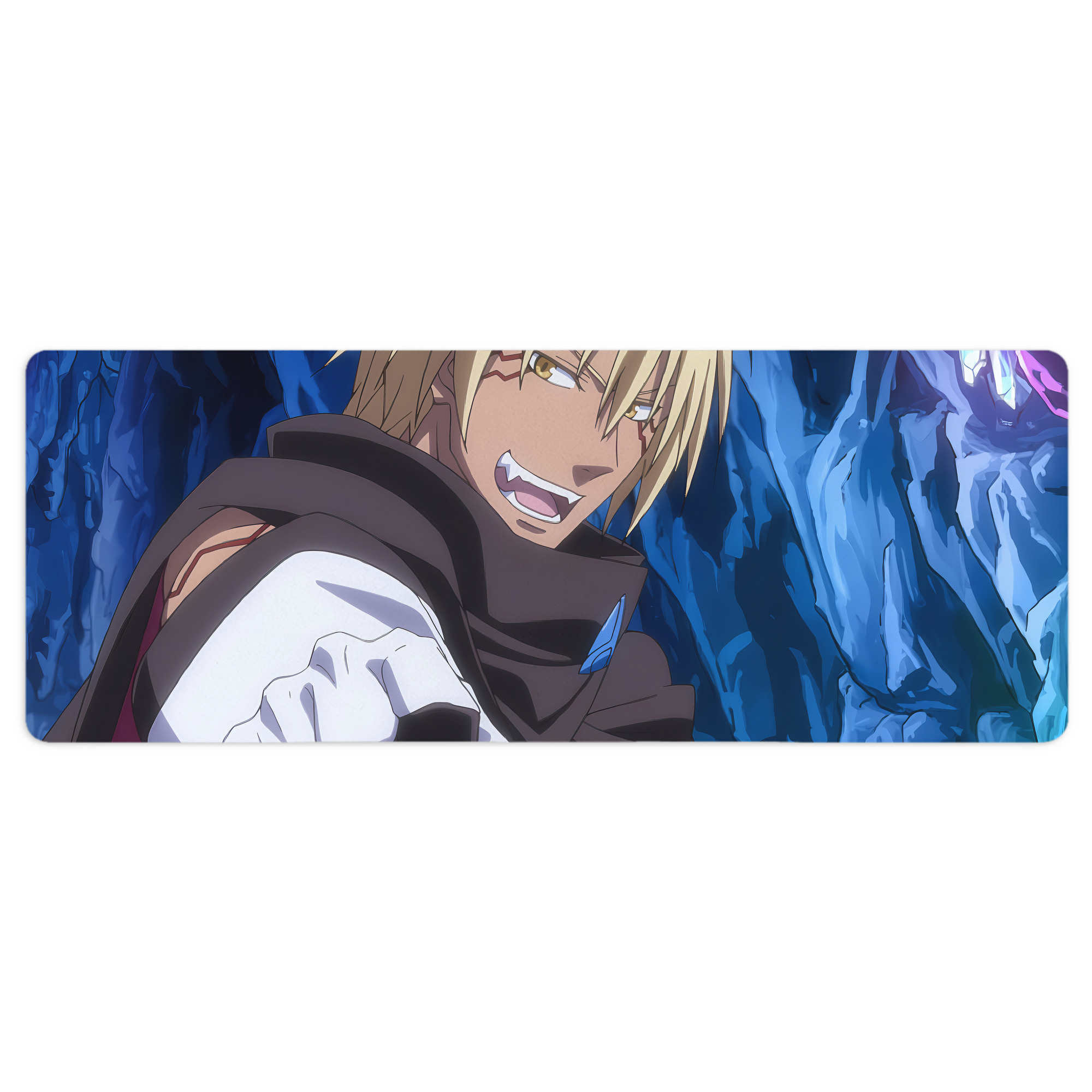 （画像用） 転スラ Regarding Reincarnated to Slime ステッチ加工 大判デスクマット／滑り止めマウスパッド